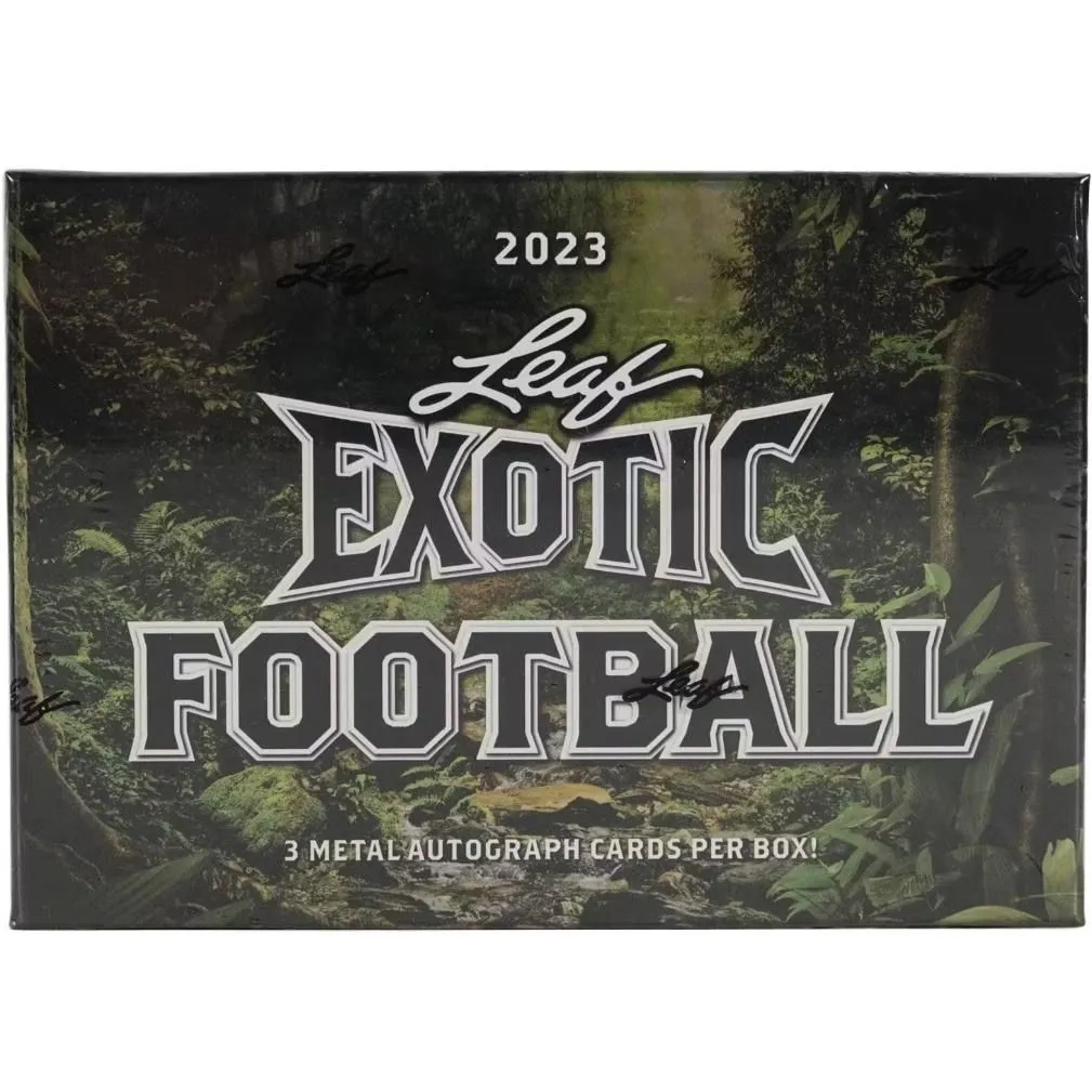 Product image for Leaf Exotic Football 2023 Hobby Box (3 Autos Per Box!)