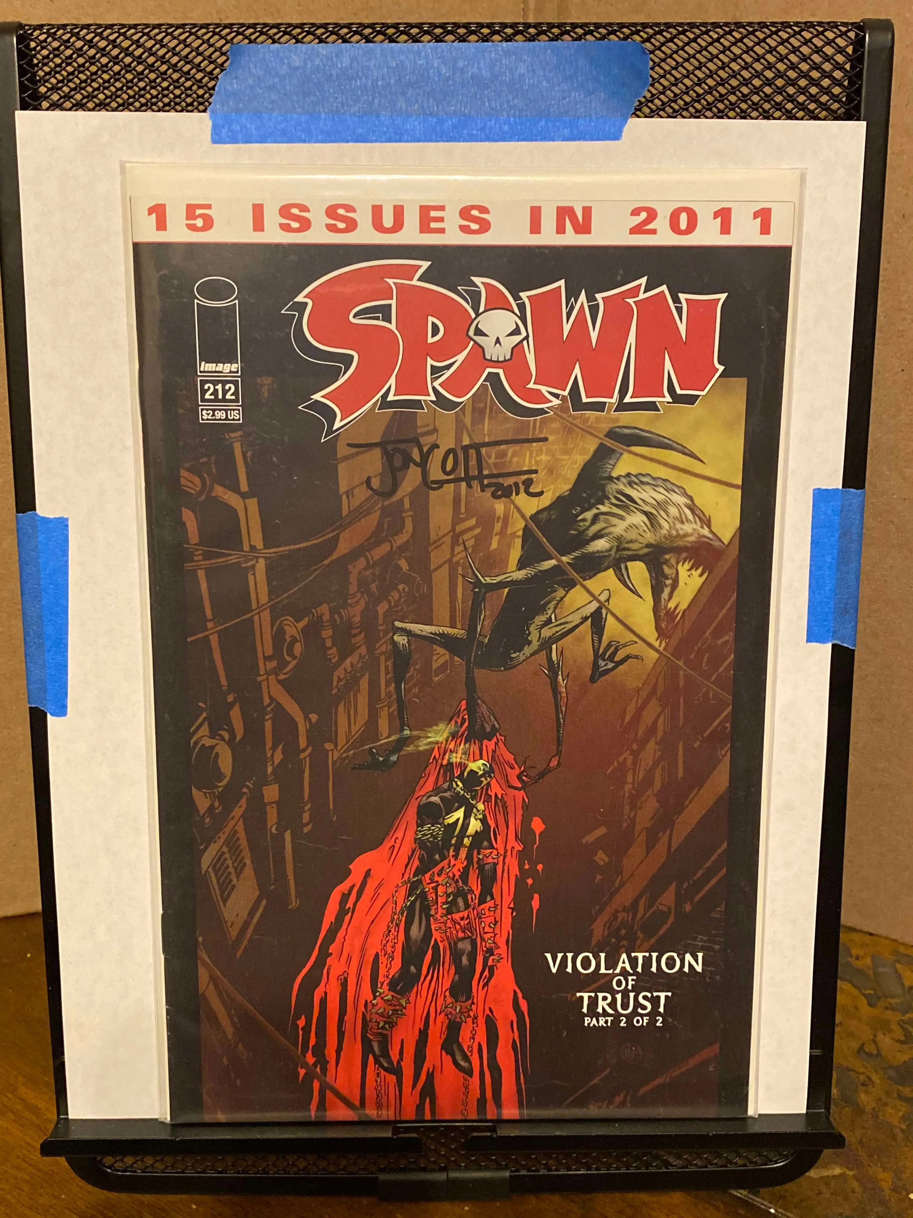 Product image for 212 Spawn 2012 Image Comics 1st Print Low Print SIGNED Jon Goff OBO NM/MINT