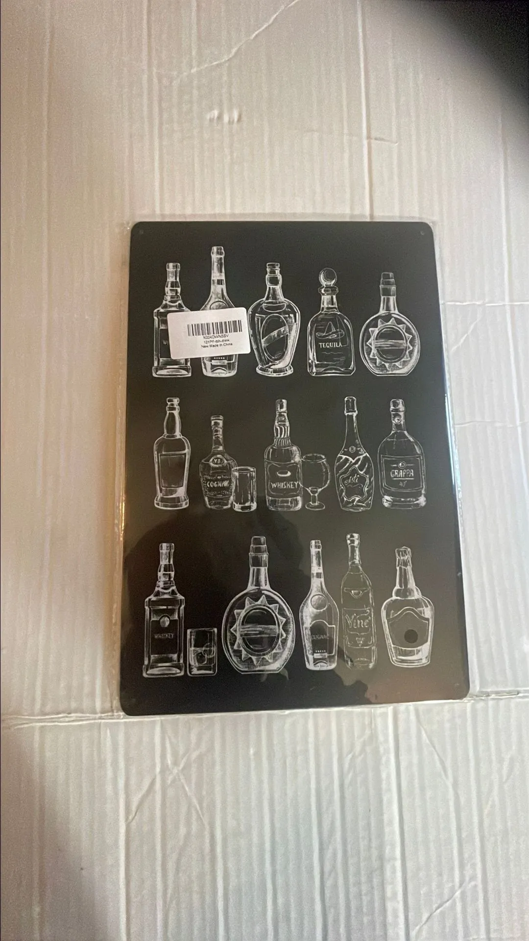 Product image for Whiskey Tequila Cognak Drink Home Decor Sign