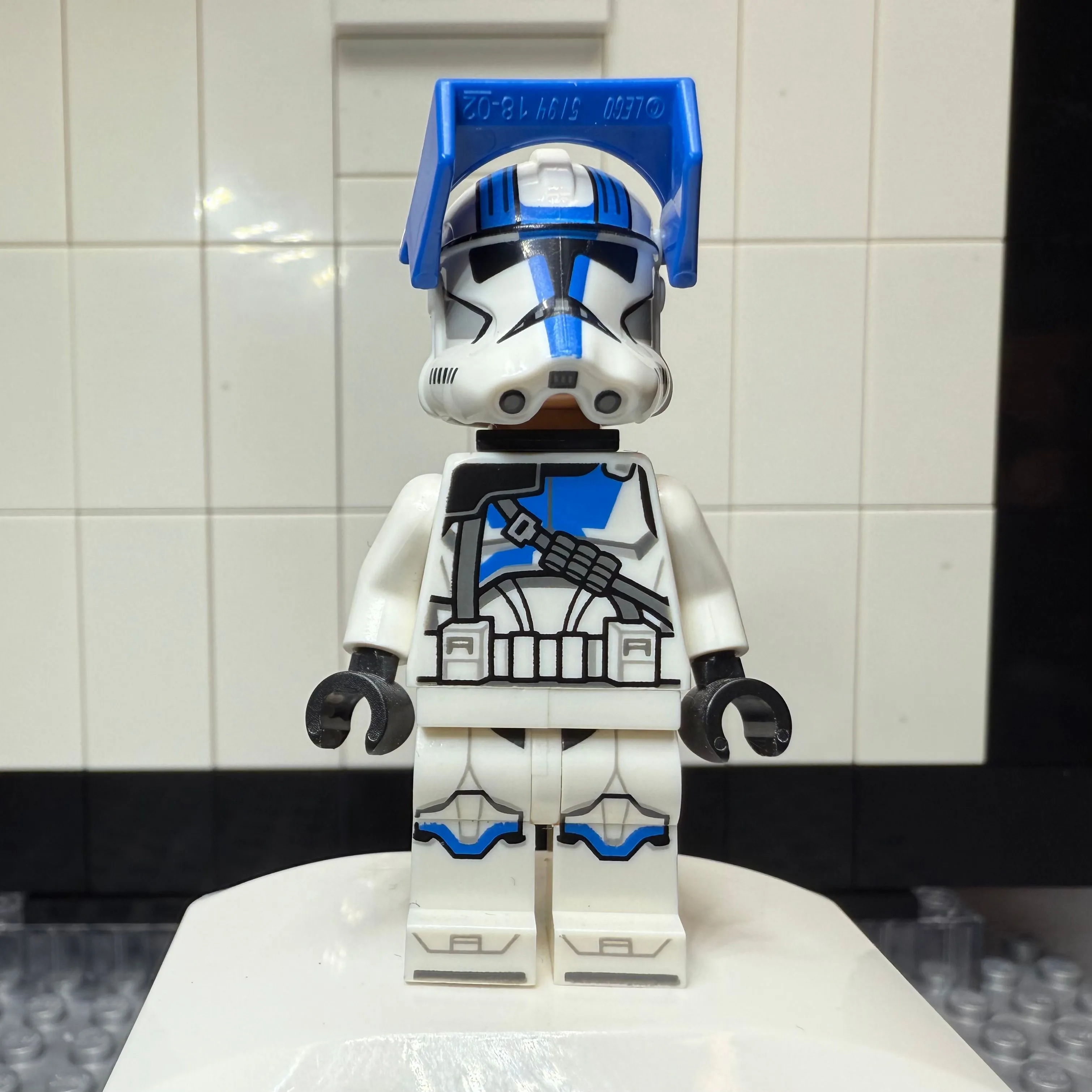 Product image for Clone Heavy Trooper, 501st (Phase 2) White Arms, Blue Visor, Backpack