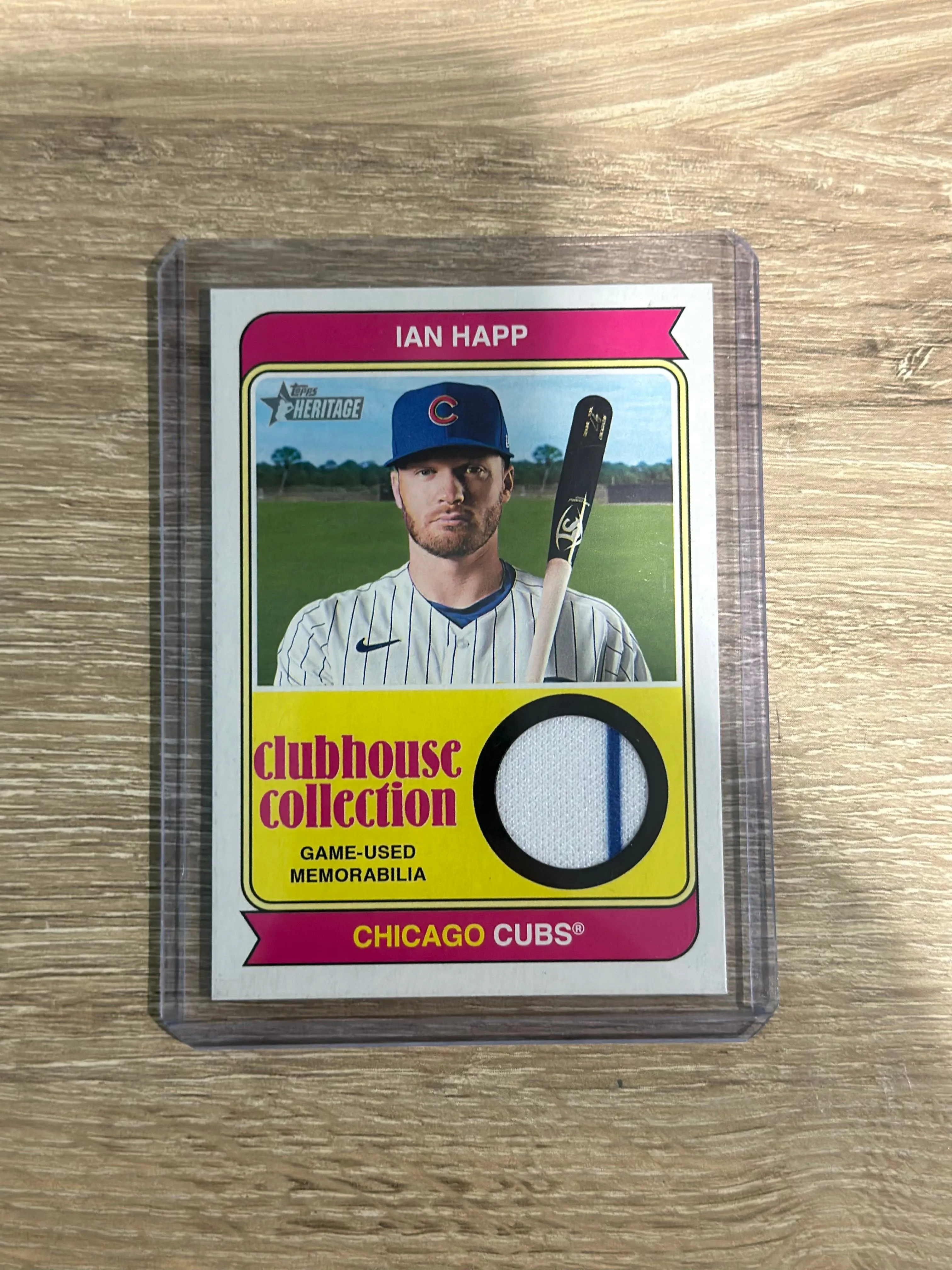 Product image for Ian Happ Topps Heritage Relic Card Game Used