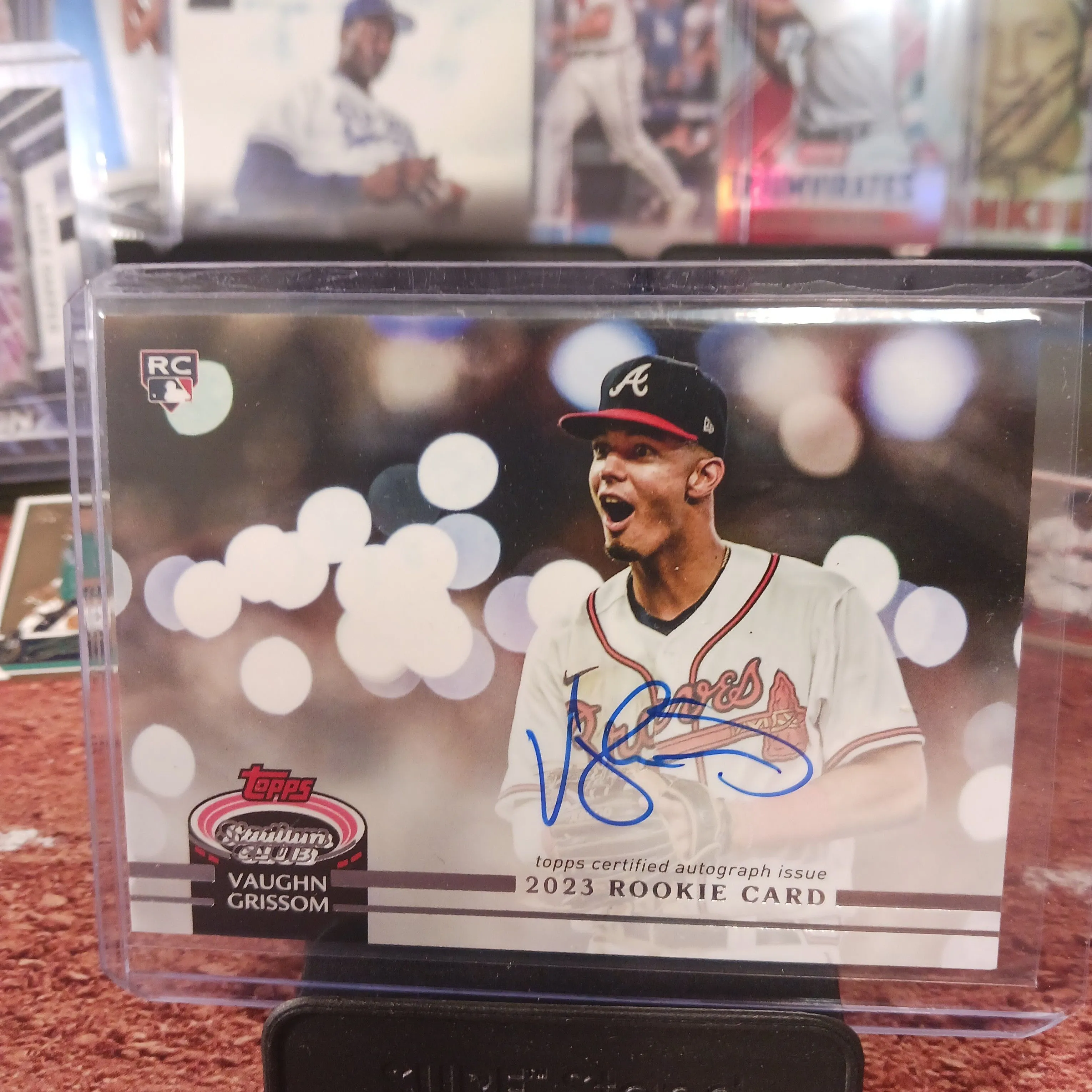Product image for Vaughn Grissom /25 AUTO SSP 1991 Rookie Design Variation 2023 Stadium Club