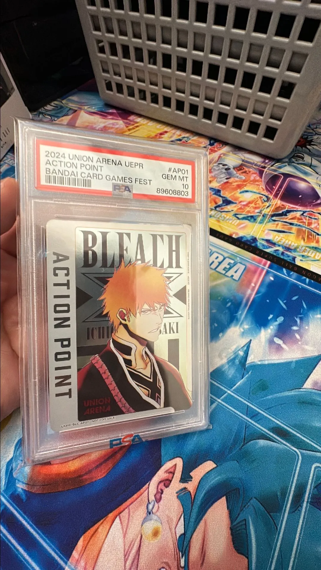 Product image for PSA 10 Union Arena Bleach Ichigo Kurosaki