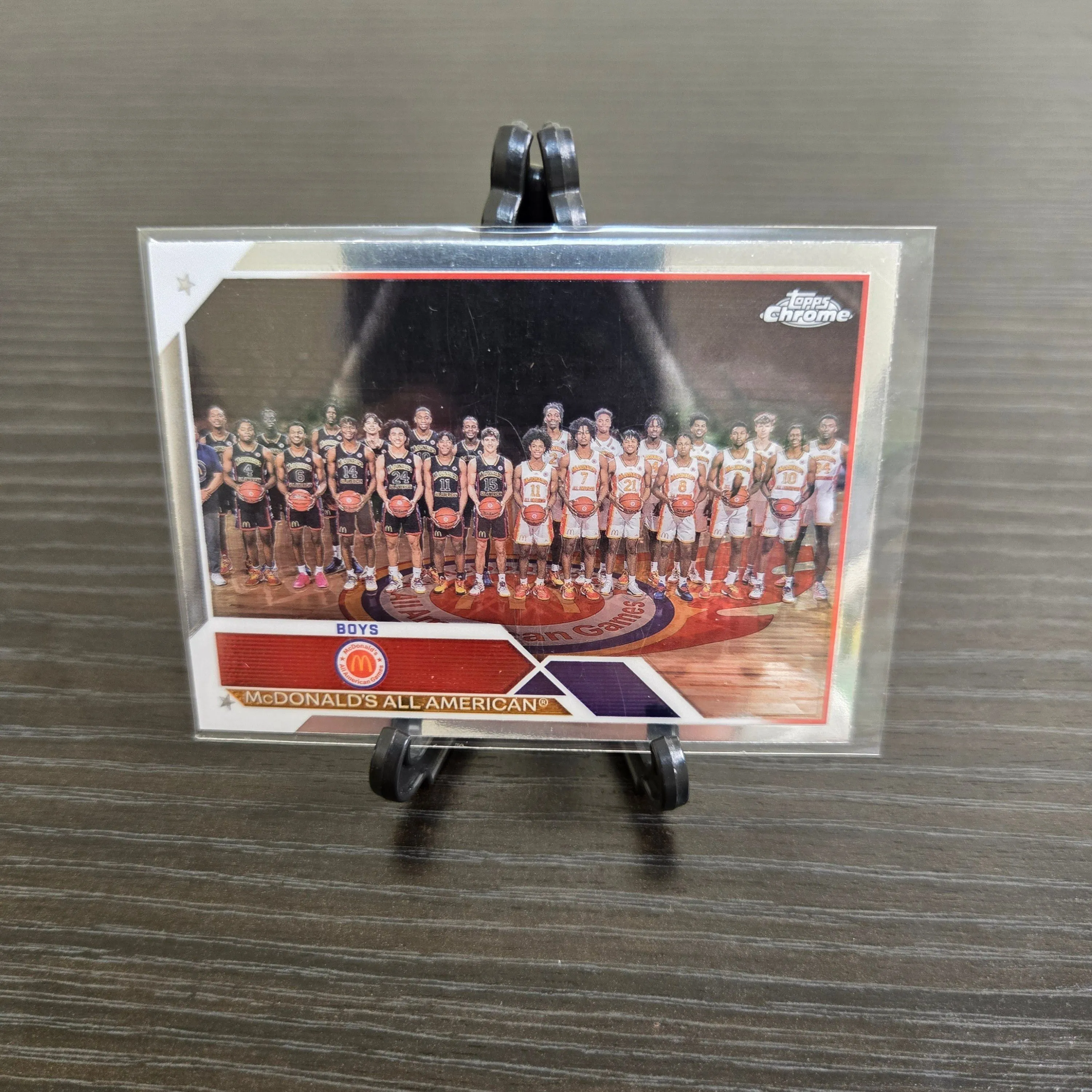 Product image for Bronny, Buzelis, Jared McCain Topps Chrome basketball card 