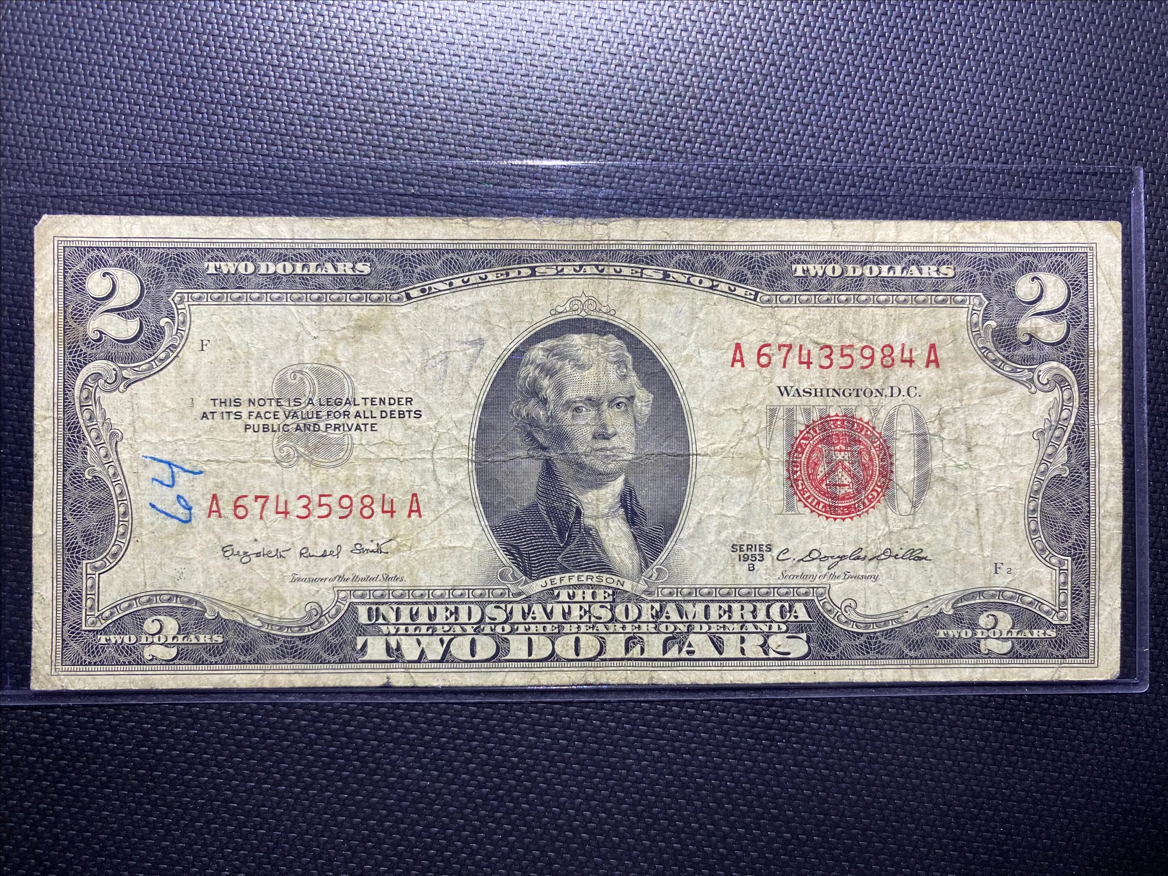 Product image for 1953B $2 Red Note