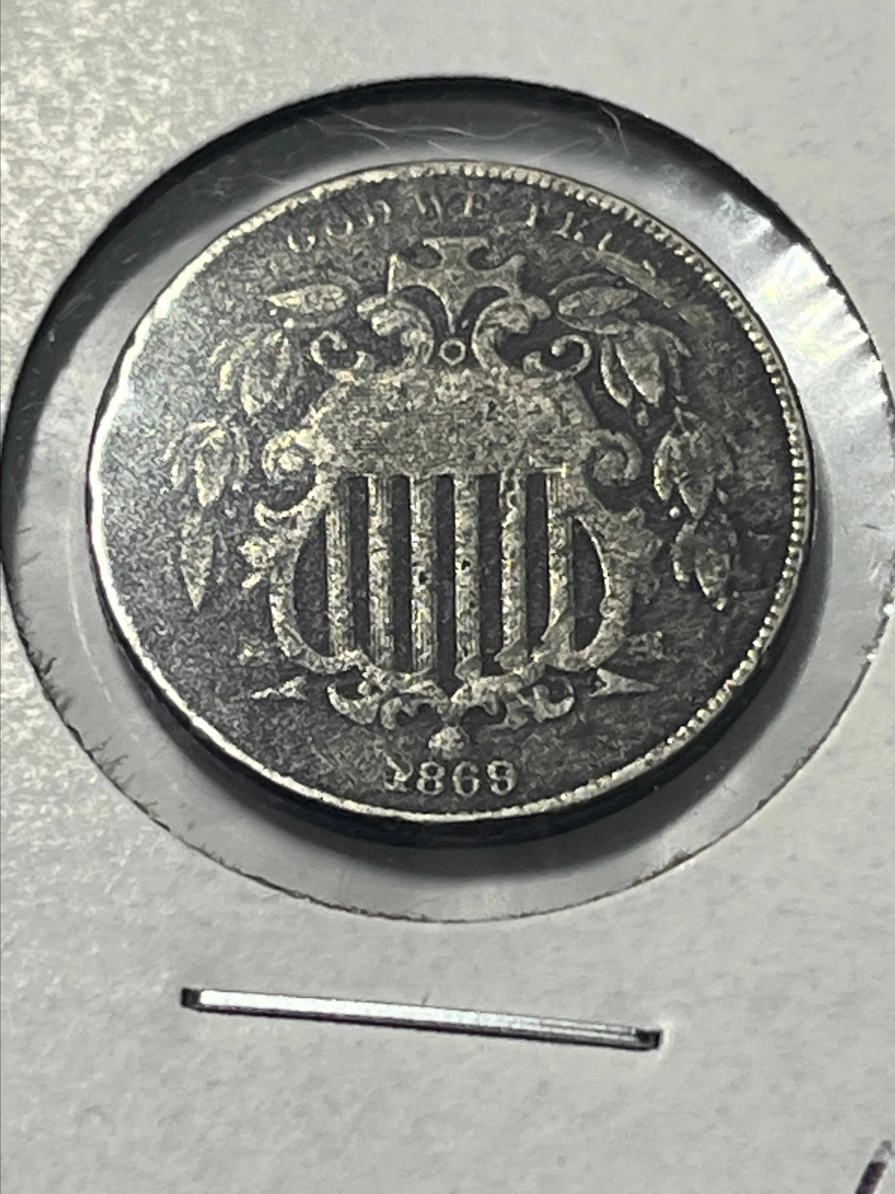 Product image for 007. 1869 Shield Nickel**