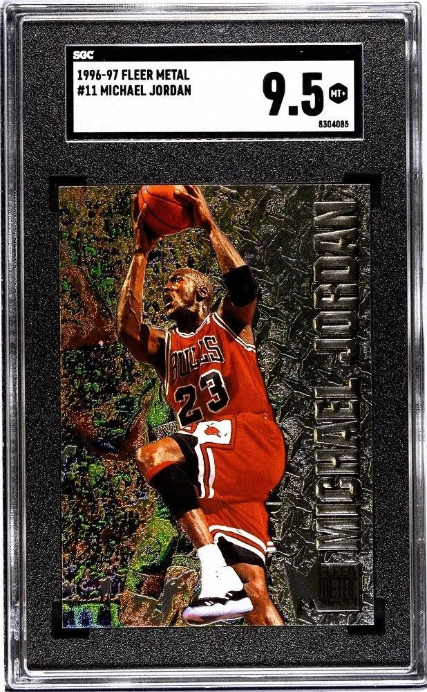 Product image for Michael Jordan Fleer Metal Sgc 9.5 💎