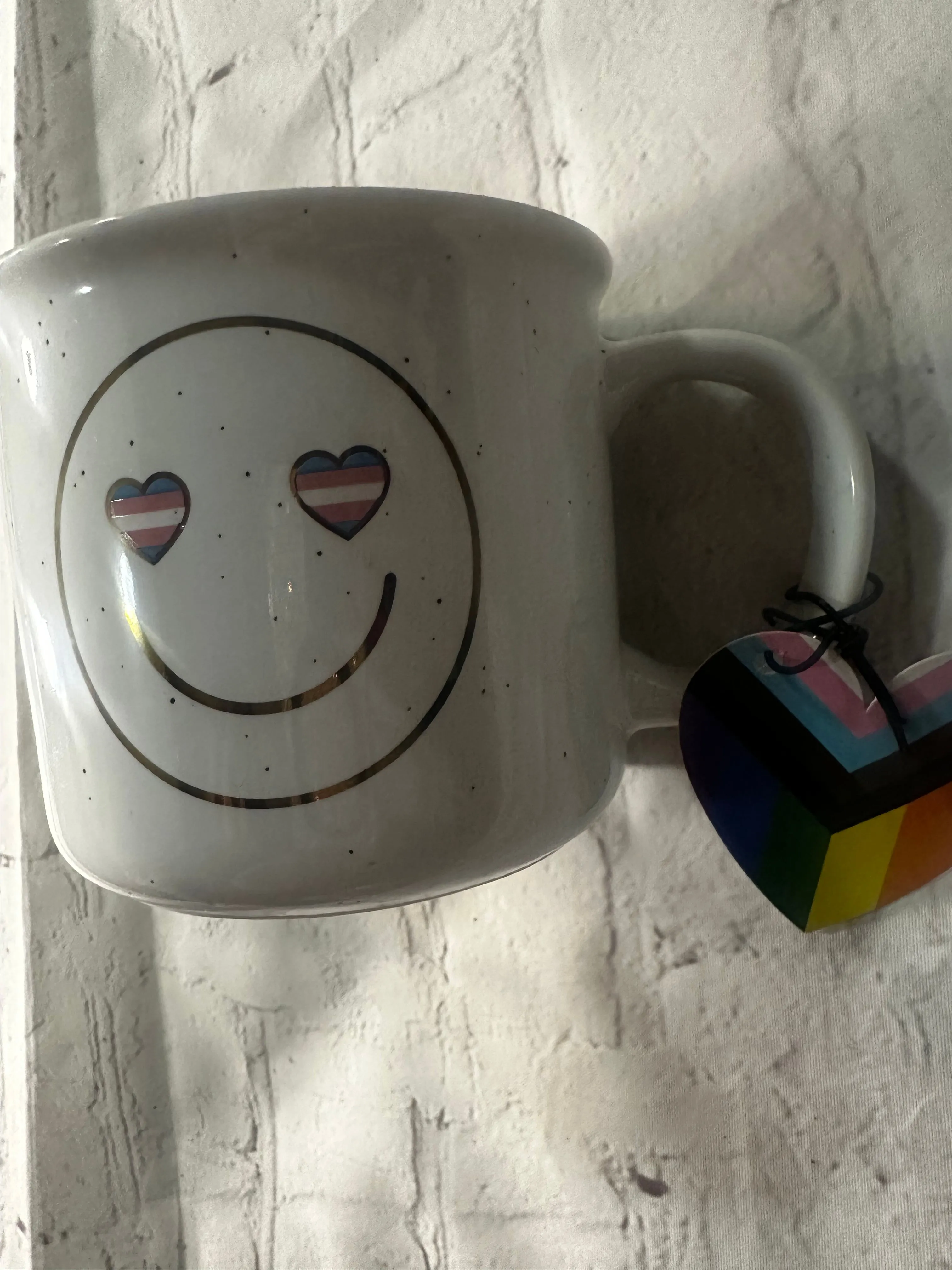 Product image for Multicolored Smiley Face Mug