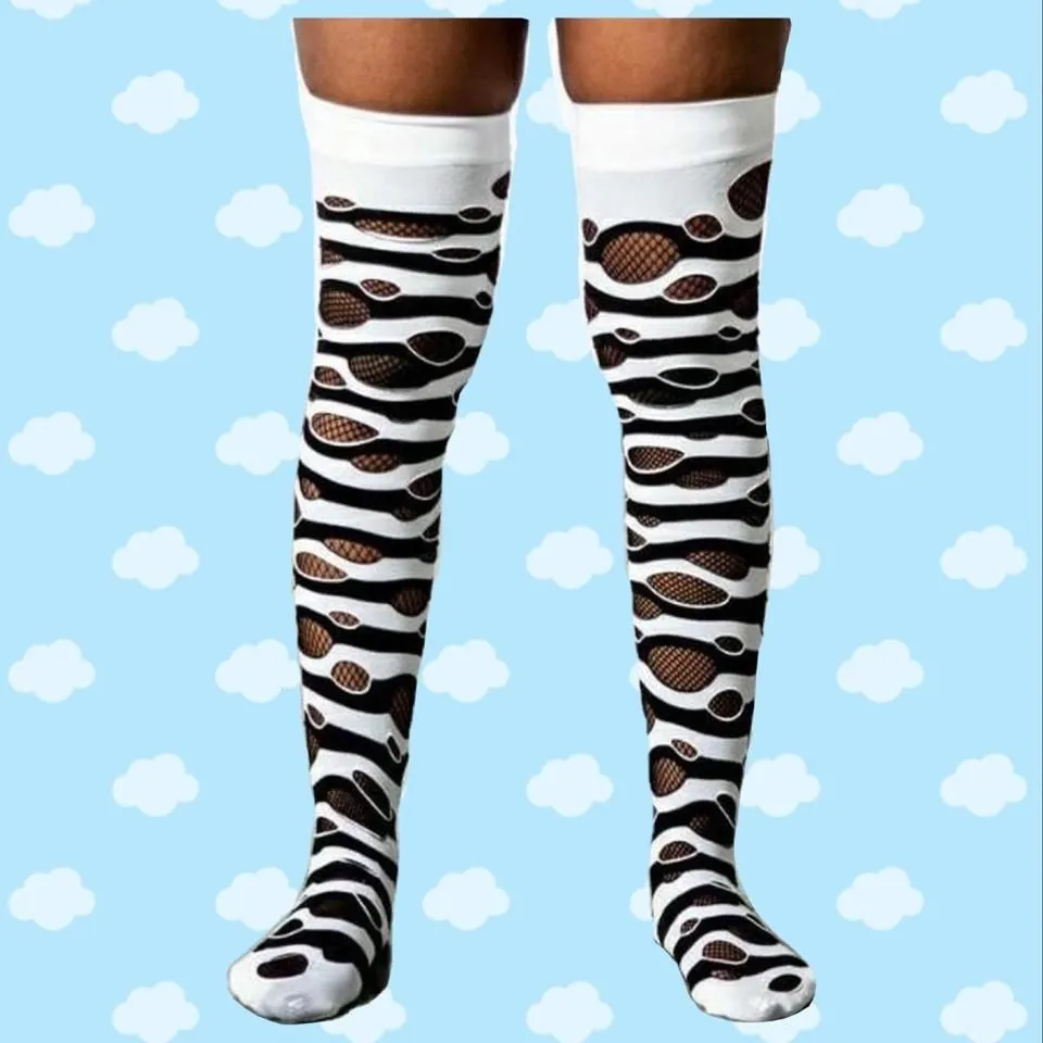 Product image for NEW WITH TAGS KillStar 'Wretched Soul Knee High Socks'