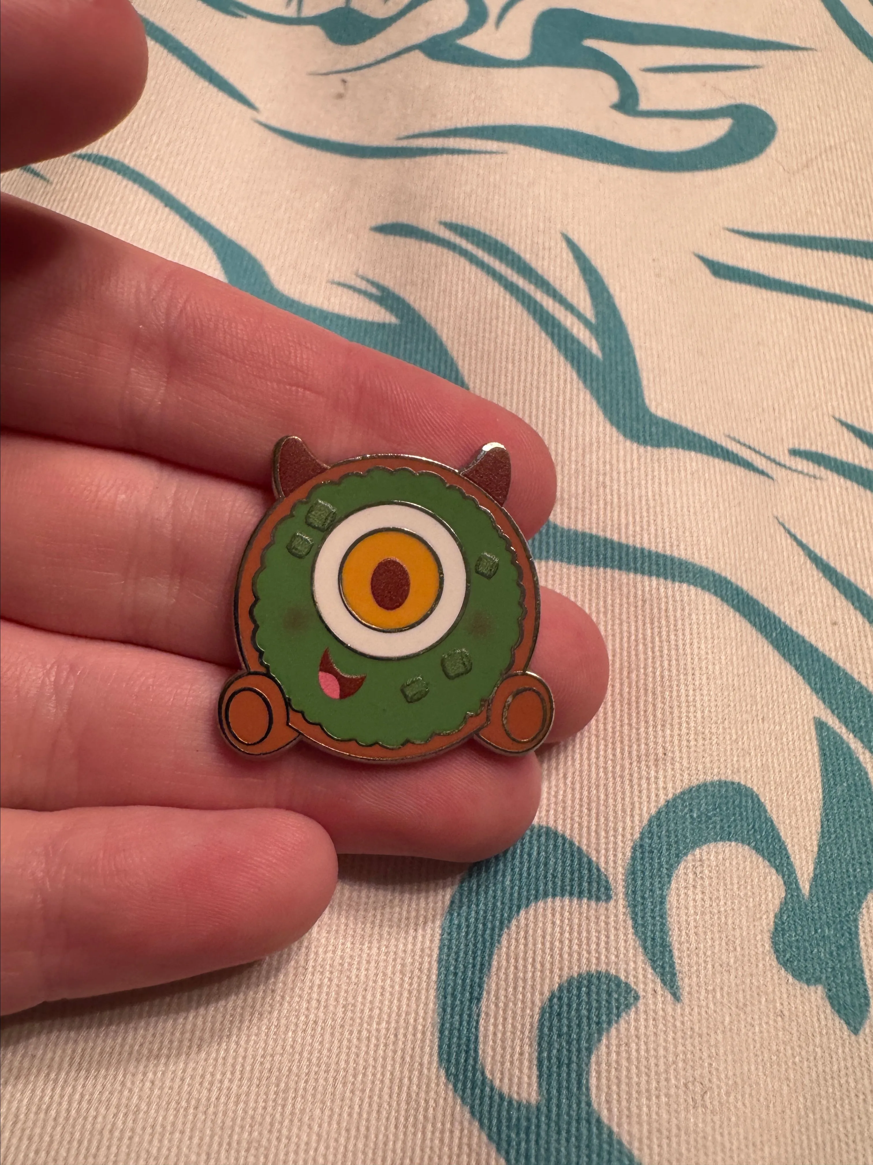 Product image for Disney Pin 2023 Munchlings Series 2 Mike Wazowski Avocado Breakfast Bagel
