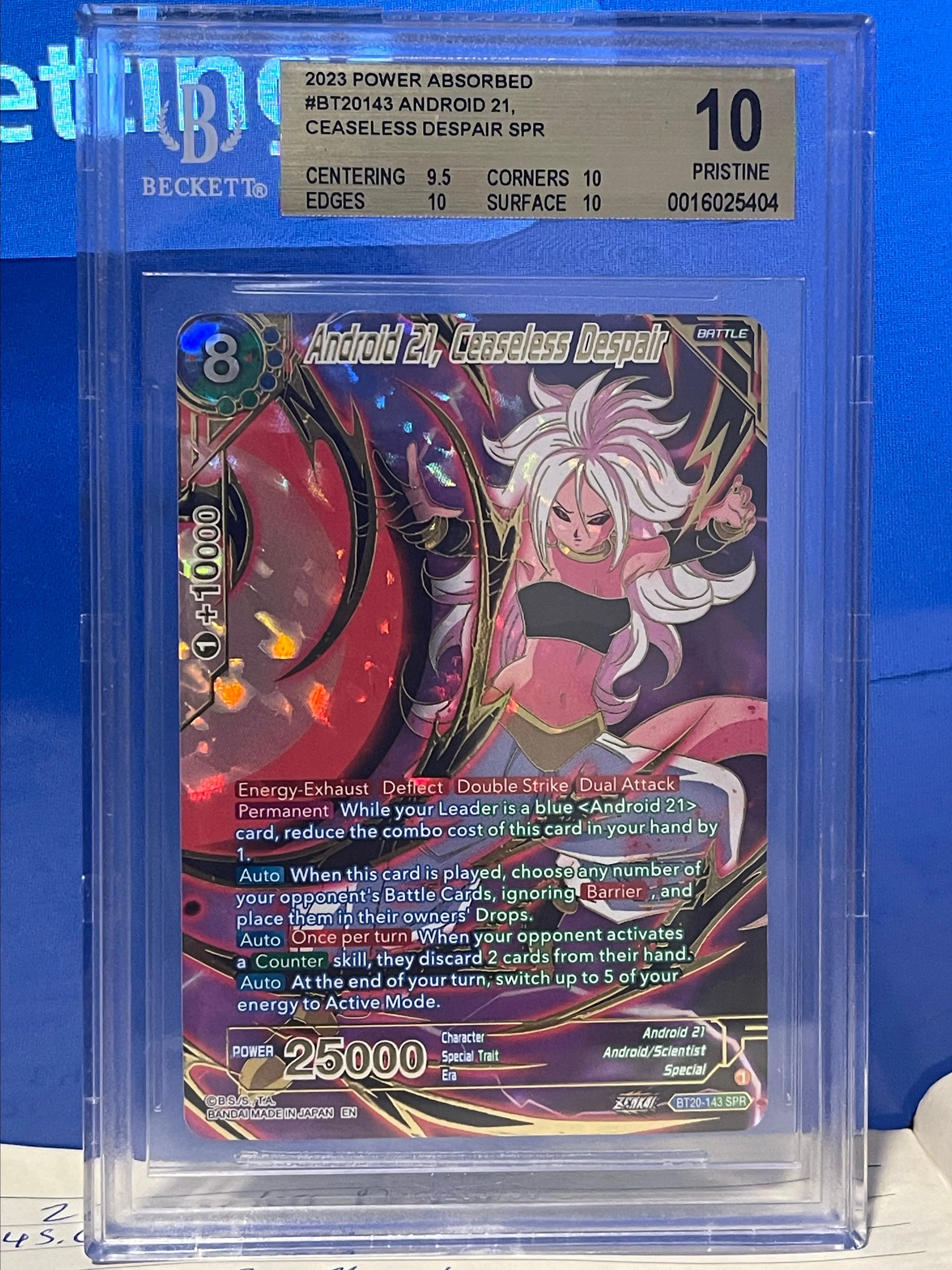 Product image for Android 21, Ceaseless Despair BGS Pristine 10