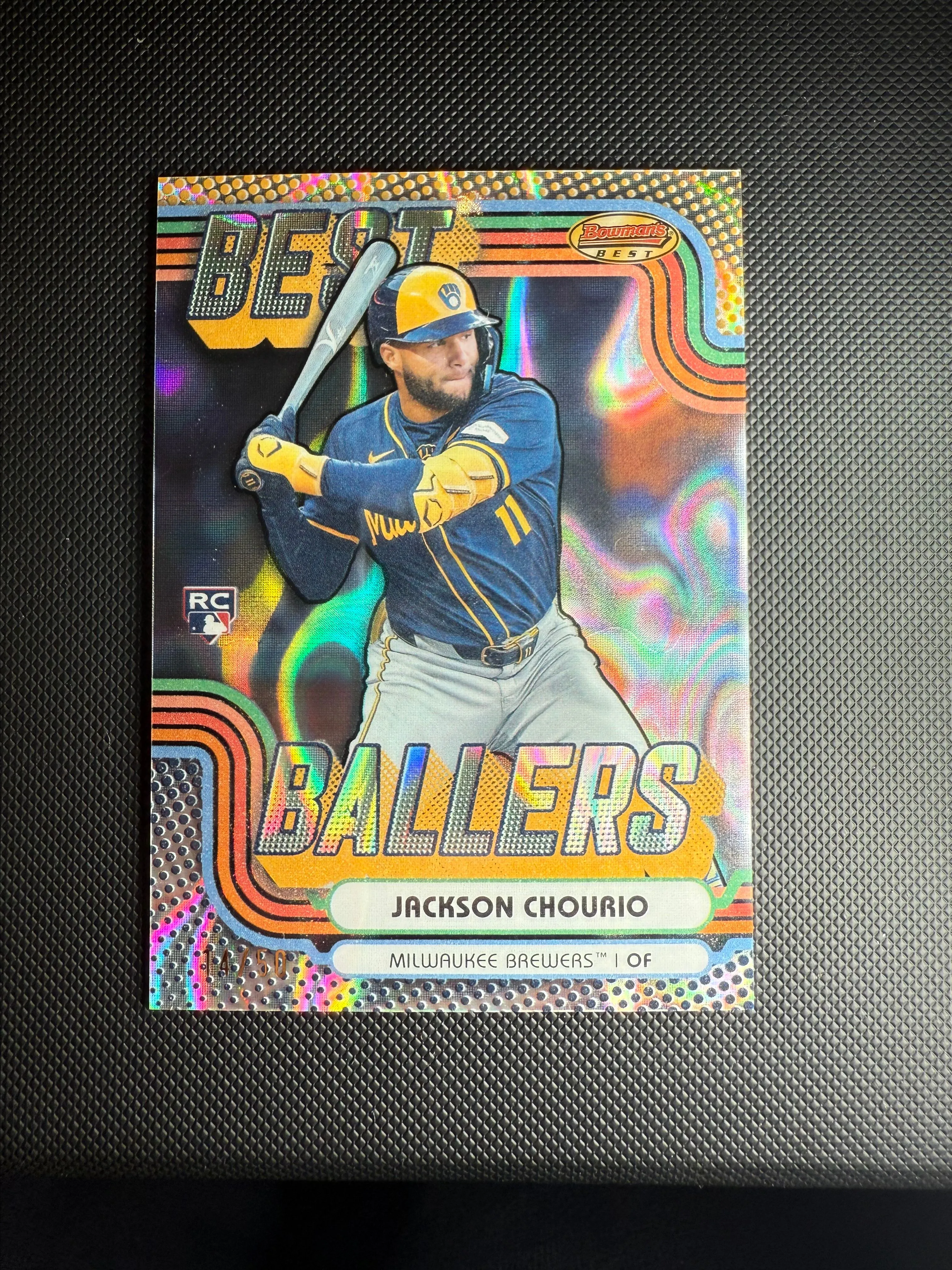 Product image for Jackson Chourio 2024 Bowman's Best Ballers /50 (RC)