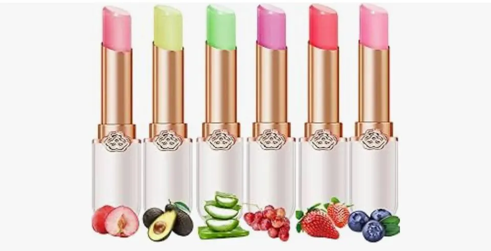 Product image for Peach & Berry Aloe Lipstick Set – Moisturizing, Long-Lasting, Color-Changing