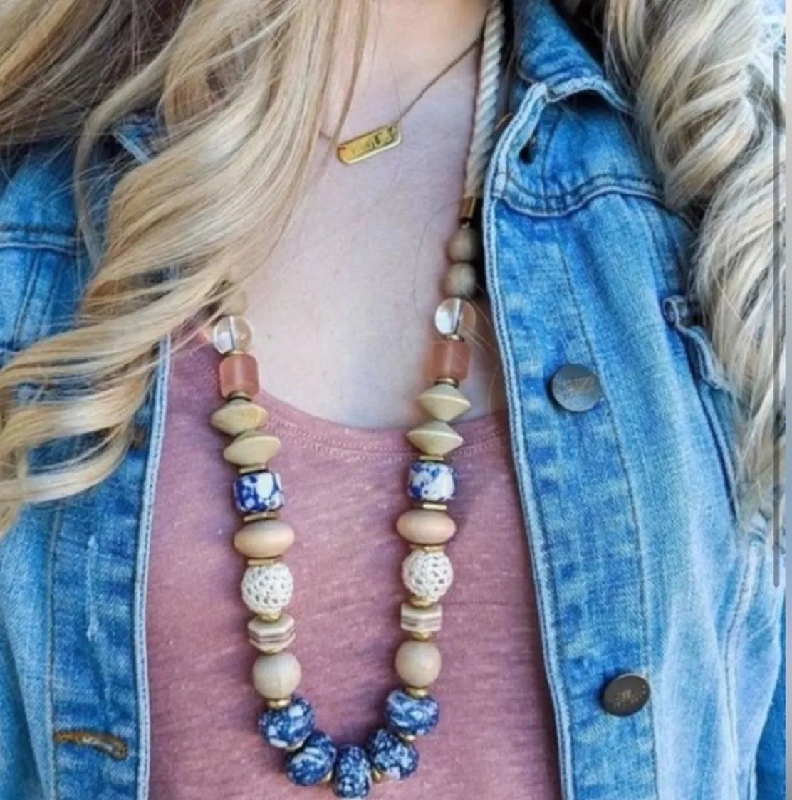 Product image for Brand new in Box Stella & Dot Abriana Mixed Media Necklace