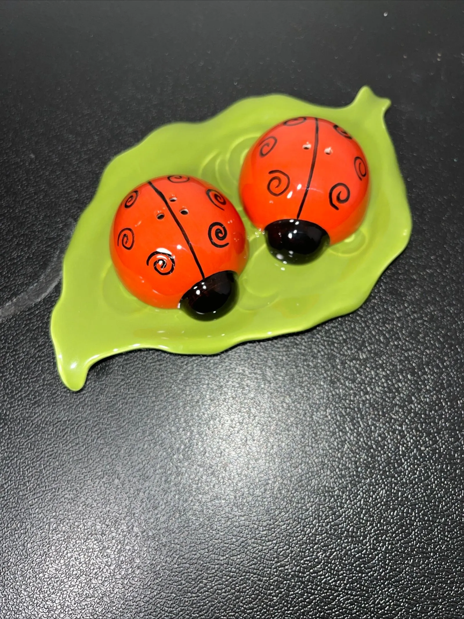 Product image for Vintage Grasslands Road Lady Bug salt & pepper shaker set