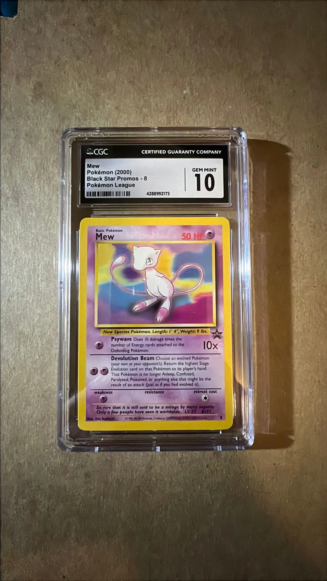 Product image for 2000 Mew CGC 10