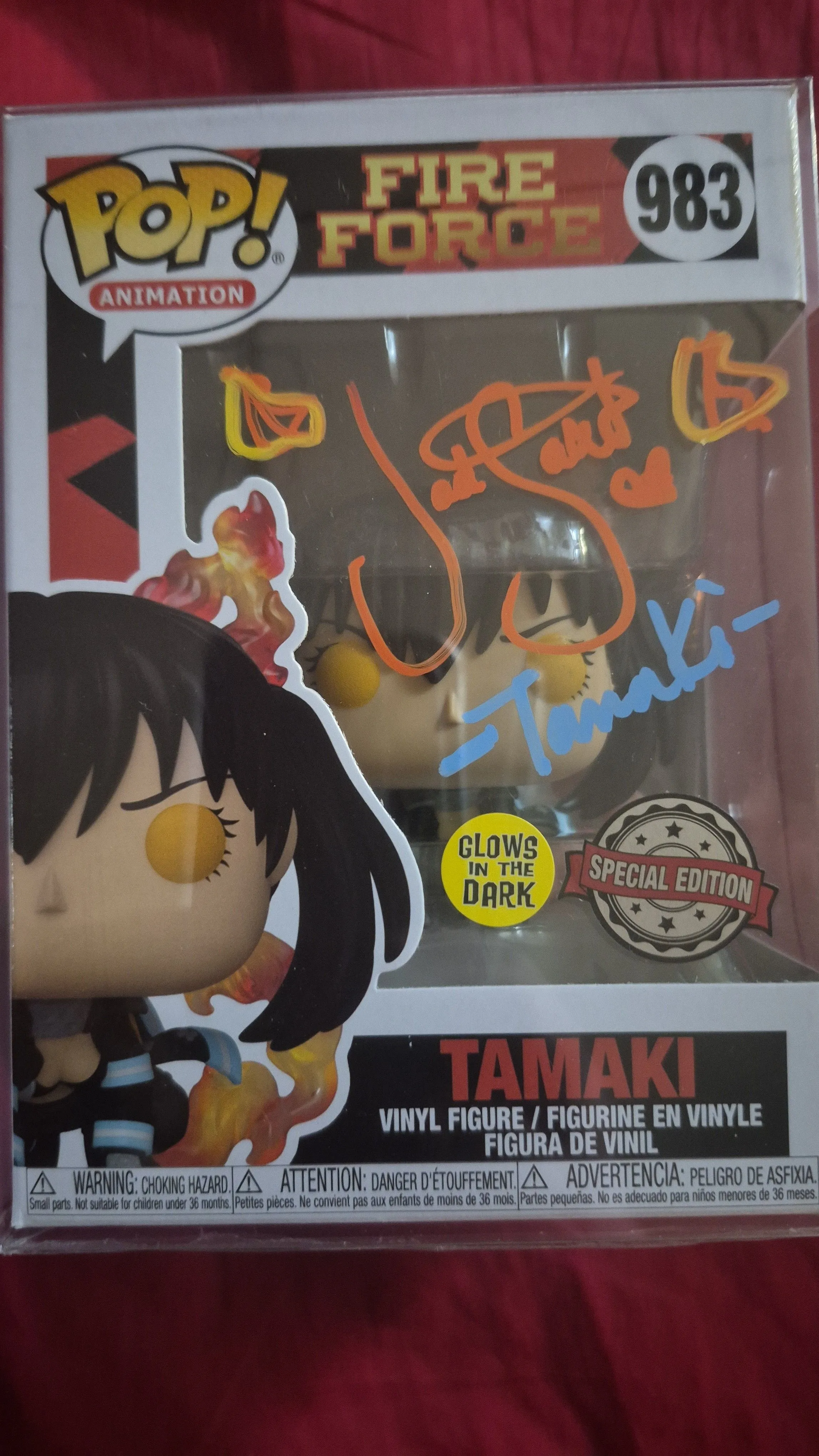Product image for Funko Pop! Tamaki #983 Fire Force Signed And Quoted BY Jad Saxton