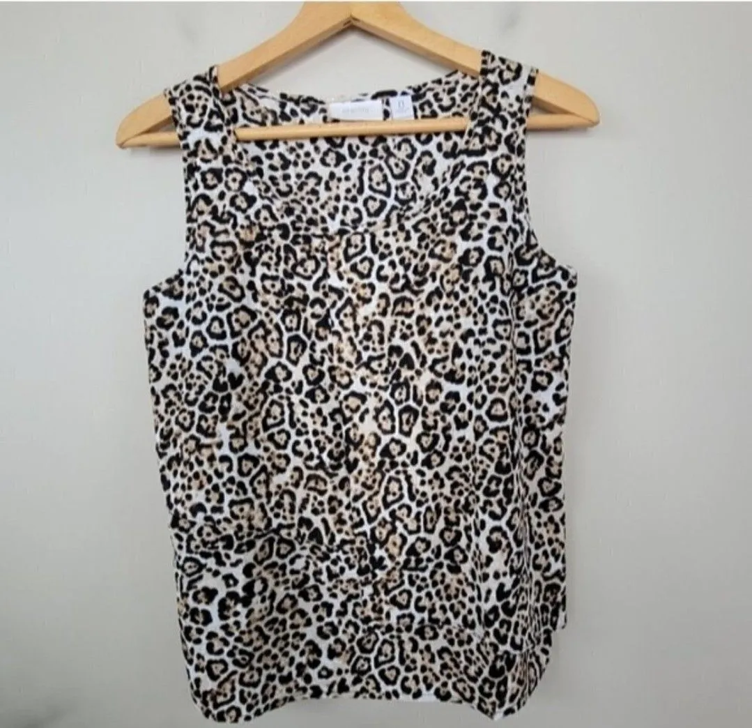 Product image for 004. Chico's | Leopard Tank Blouse