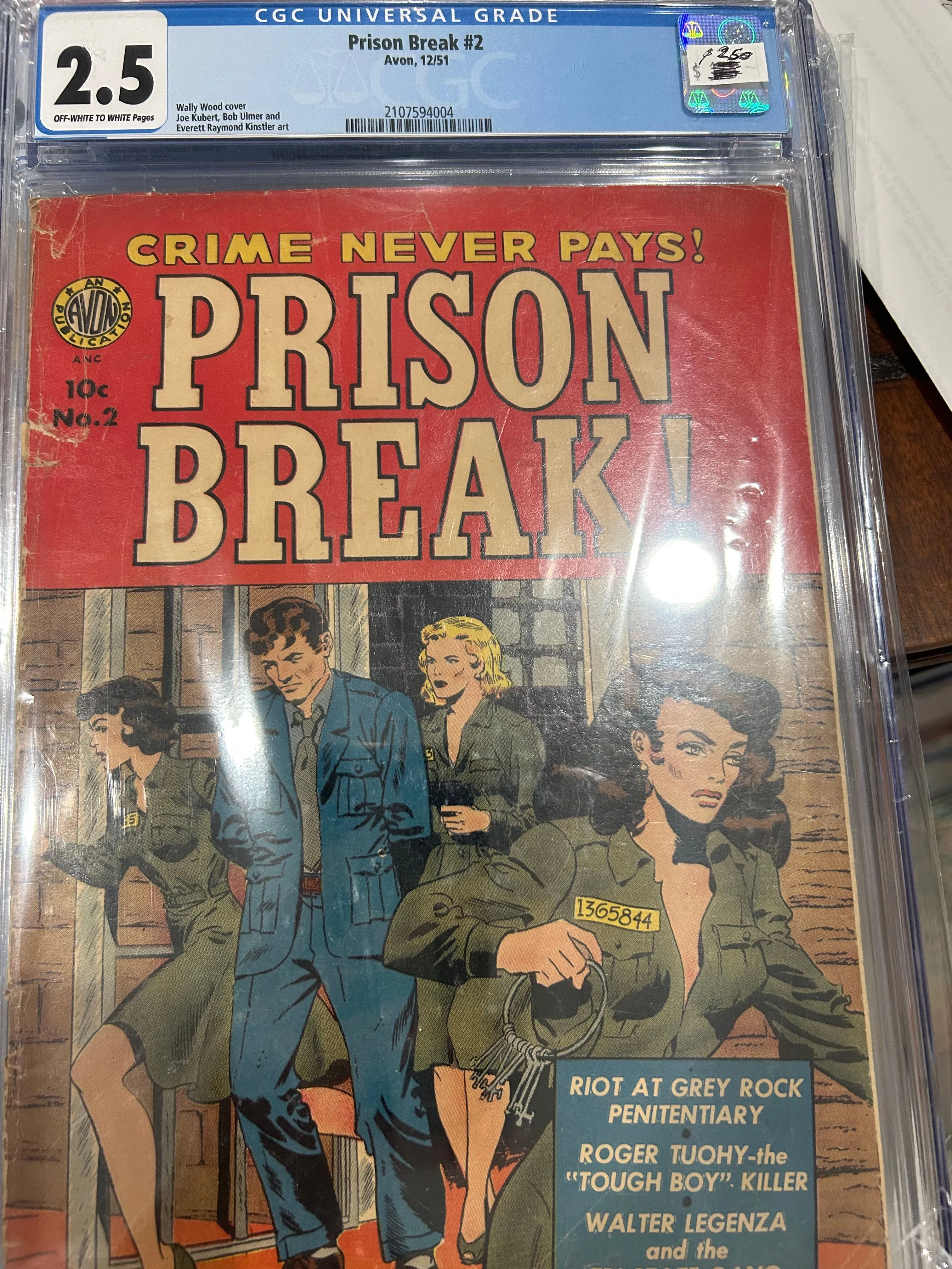 Product image for Prison break 2 CGC 2.5 Wally Wood cover