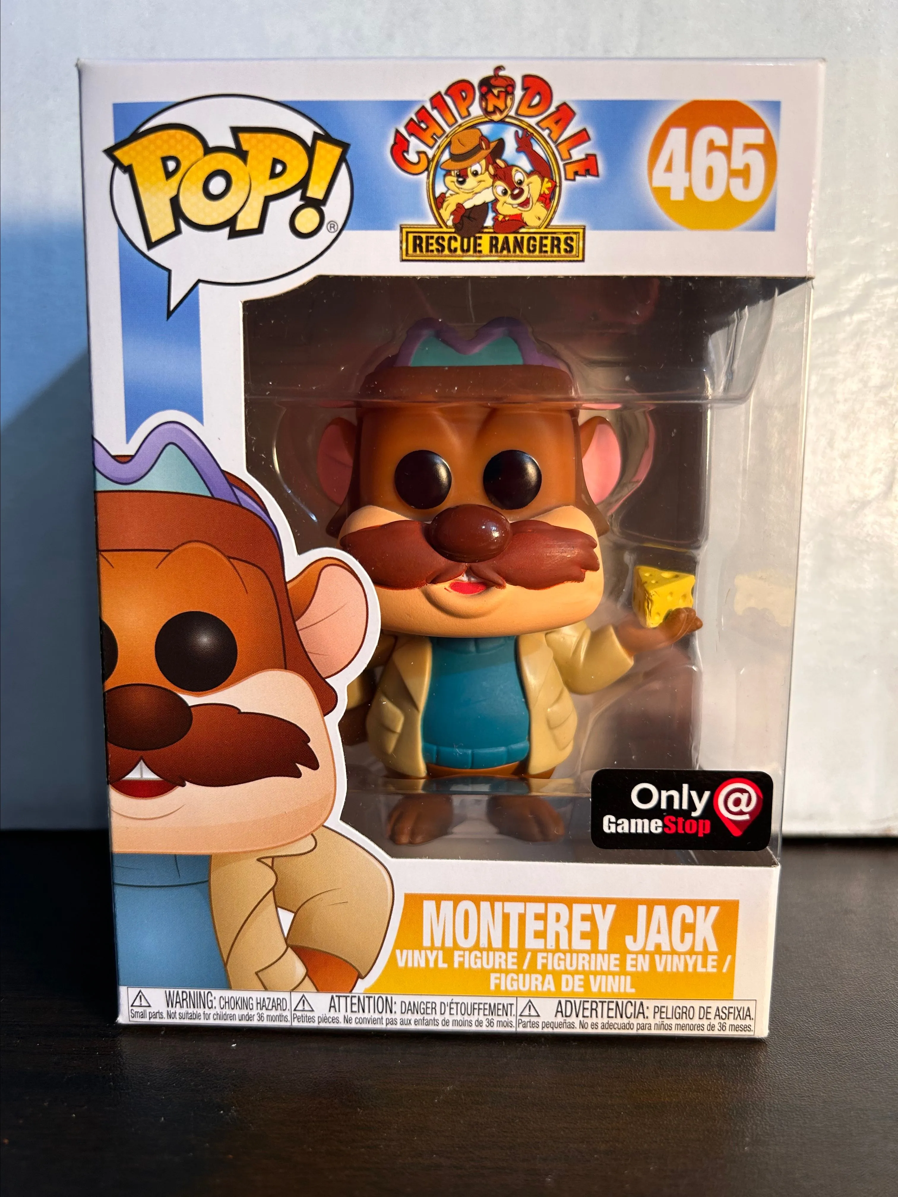 Product image for Monterey Jack Game Stop Excl Chip n Dale Rescue Rangers Funko Pop 465 with Prot