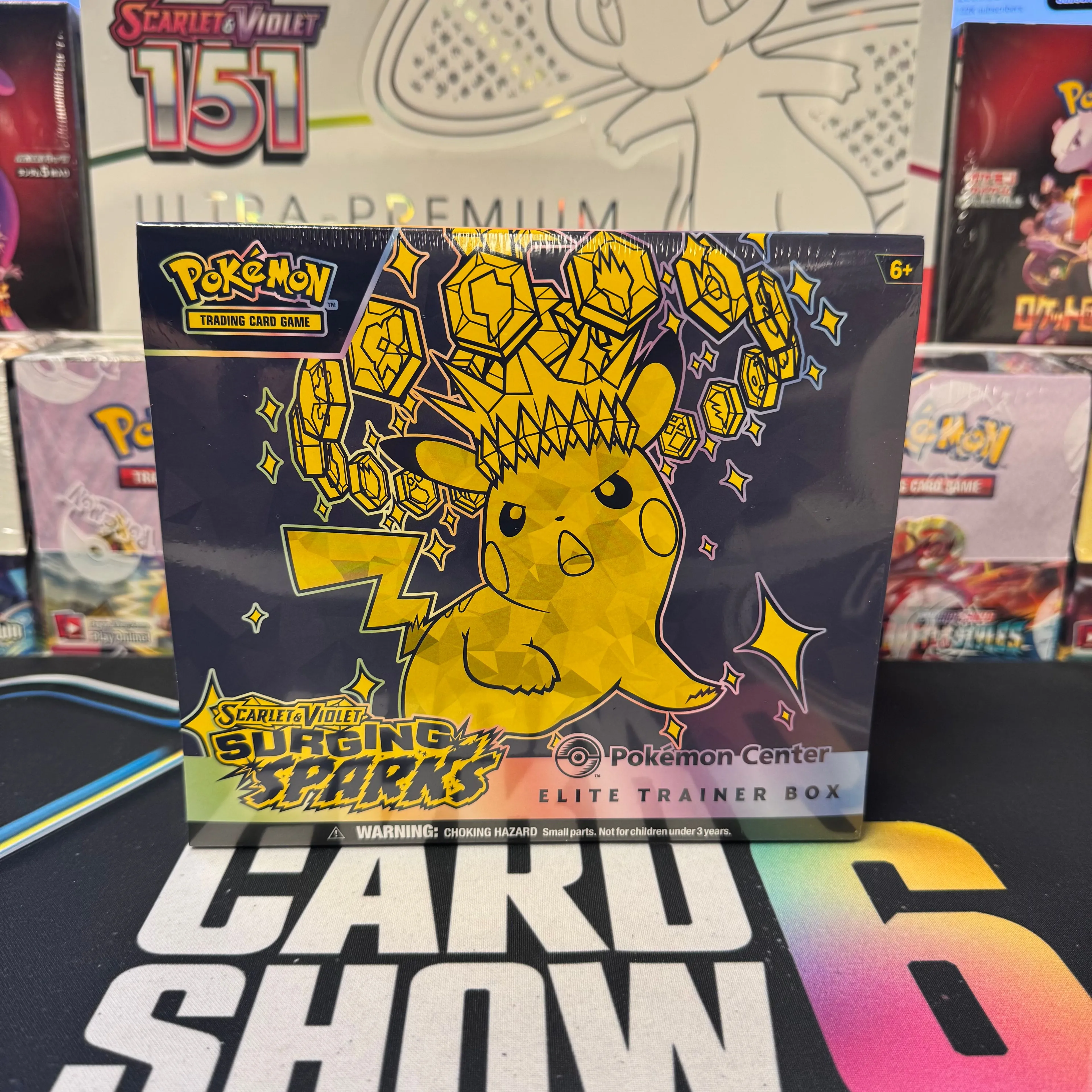 Product image for Surging Sparks Pokemon Center ETB