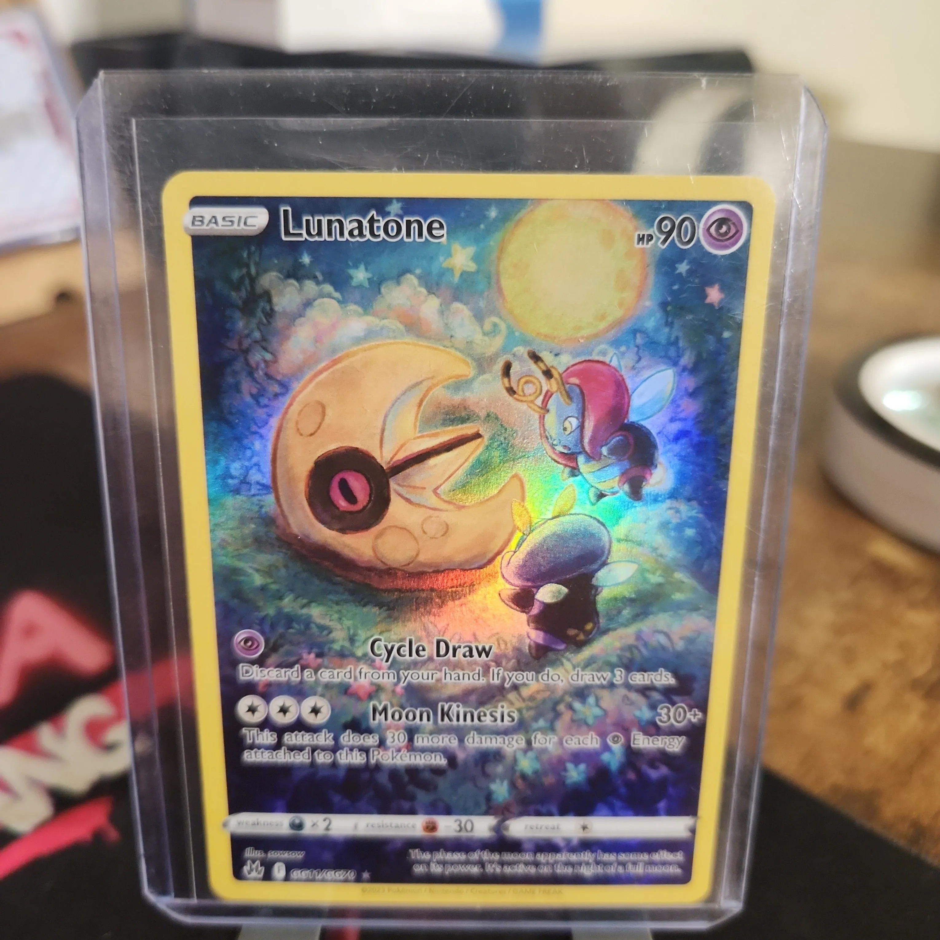 Lunatone - GG11/GG70 [Crown Zenith] Pokemon TCG - GALARIAN GALLERY - NM   Whatnot: Shop, Sell, Connect