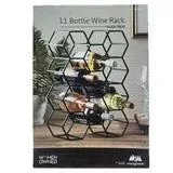 Product image for Evergreen 11 Bottle Hexagon Wine Rack (Black)