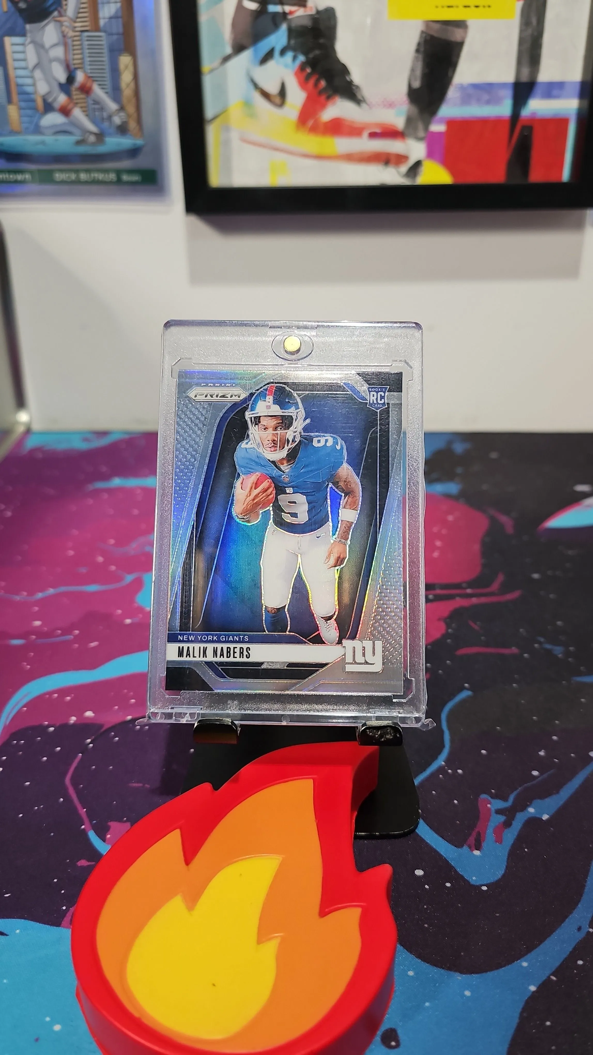 Product image for 2024 Panini Prizm Rookie Variations Silver Prizm #28 Giants (RC)