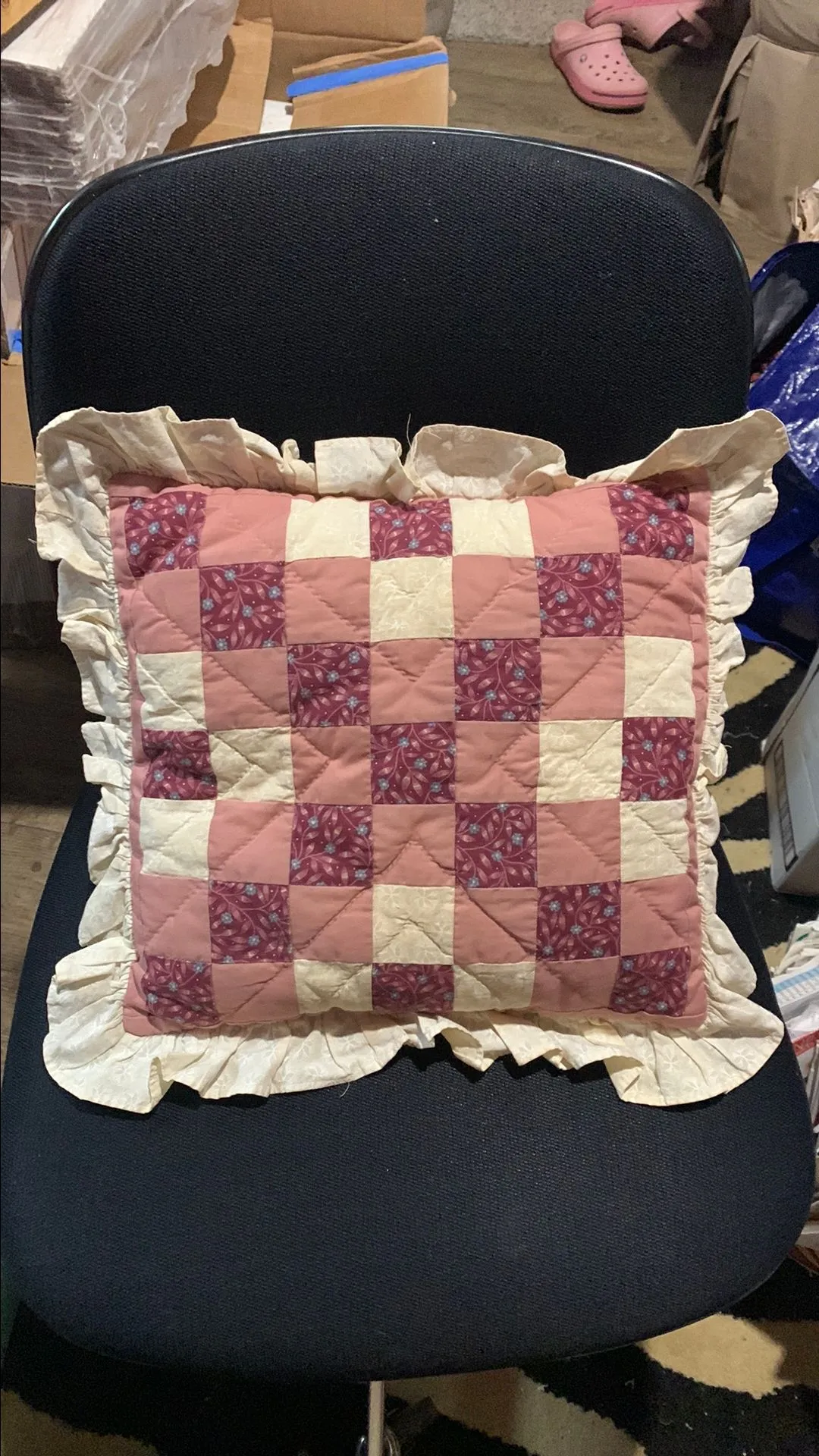 Product image for Vintage Quilted Handmade Pillow
