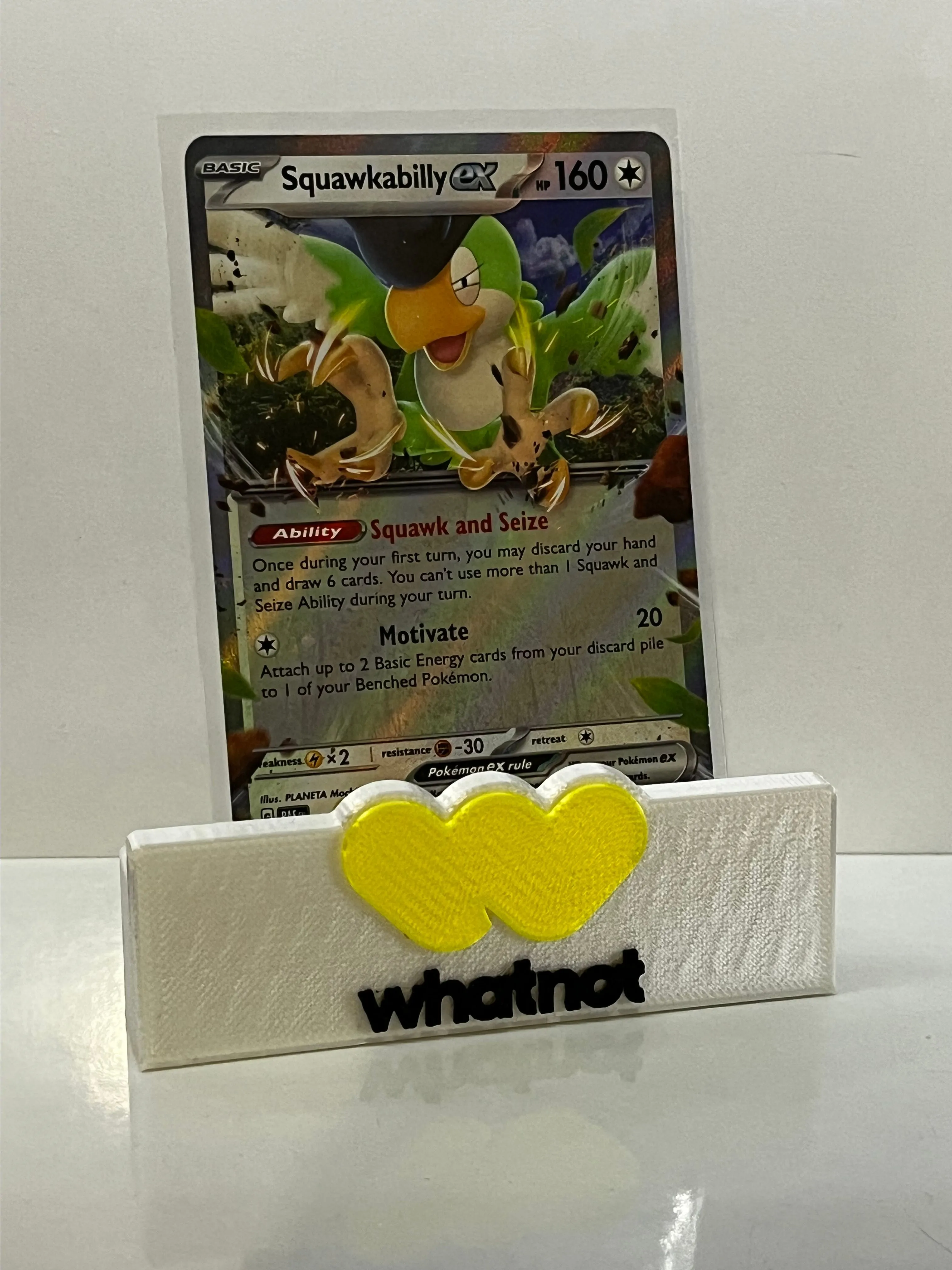 Product image for Pokémon TCG Squawkabilly ex Scarlet & Violet: Paldean Fates 075/091 Holo Double