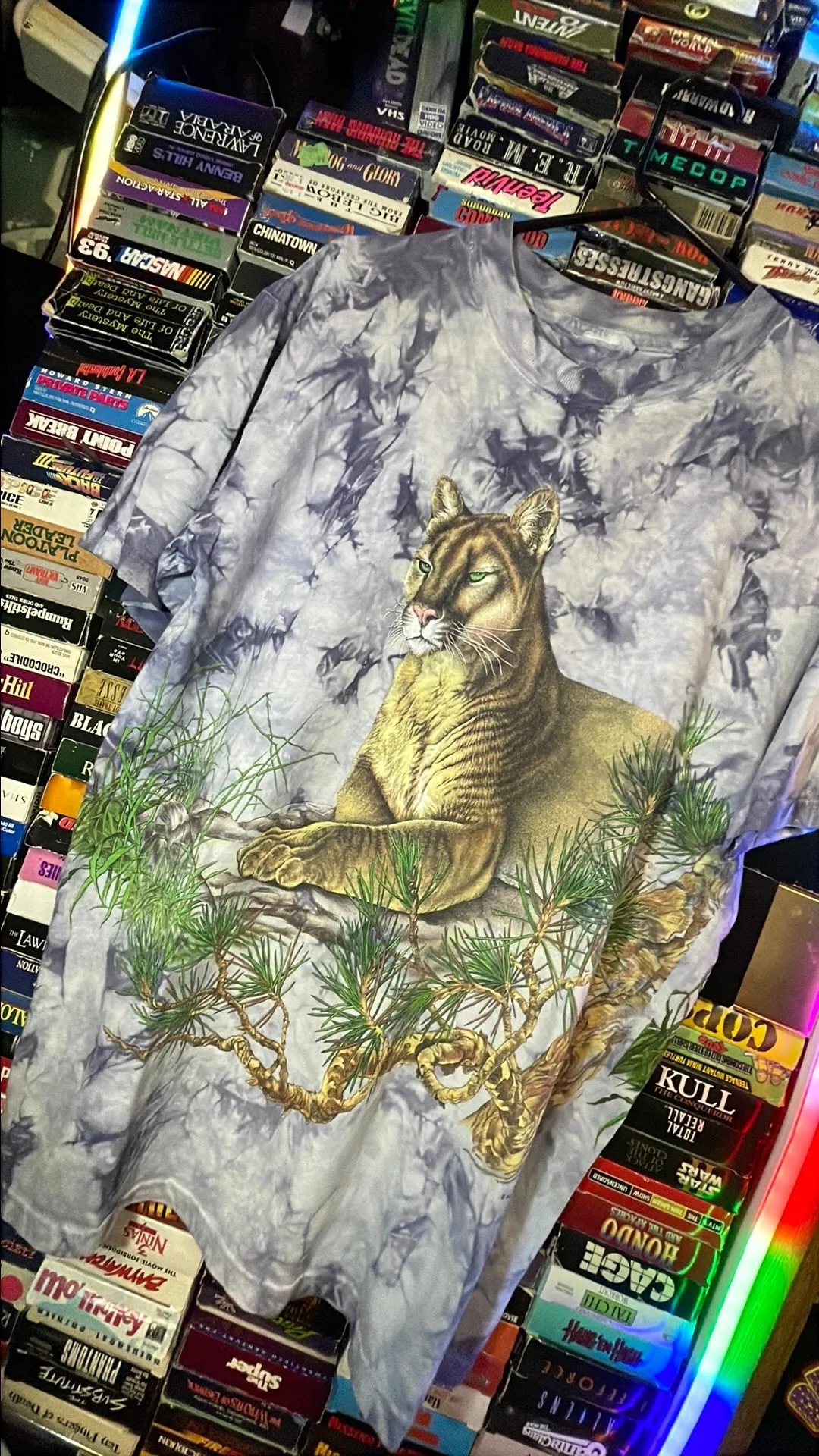 Product image for big cat 90s nature tie dye wrap around large