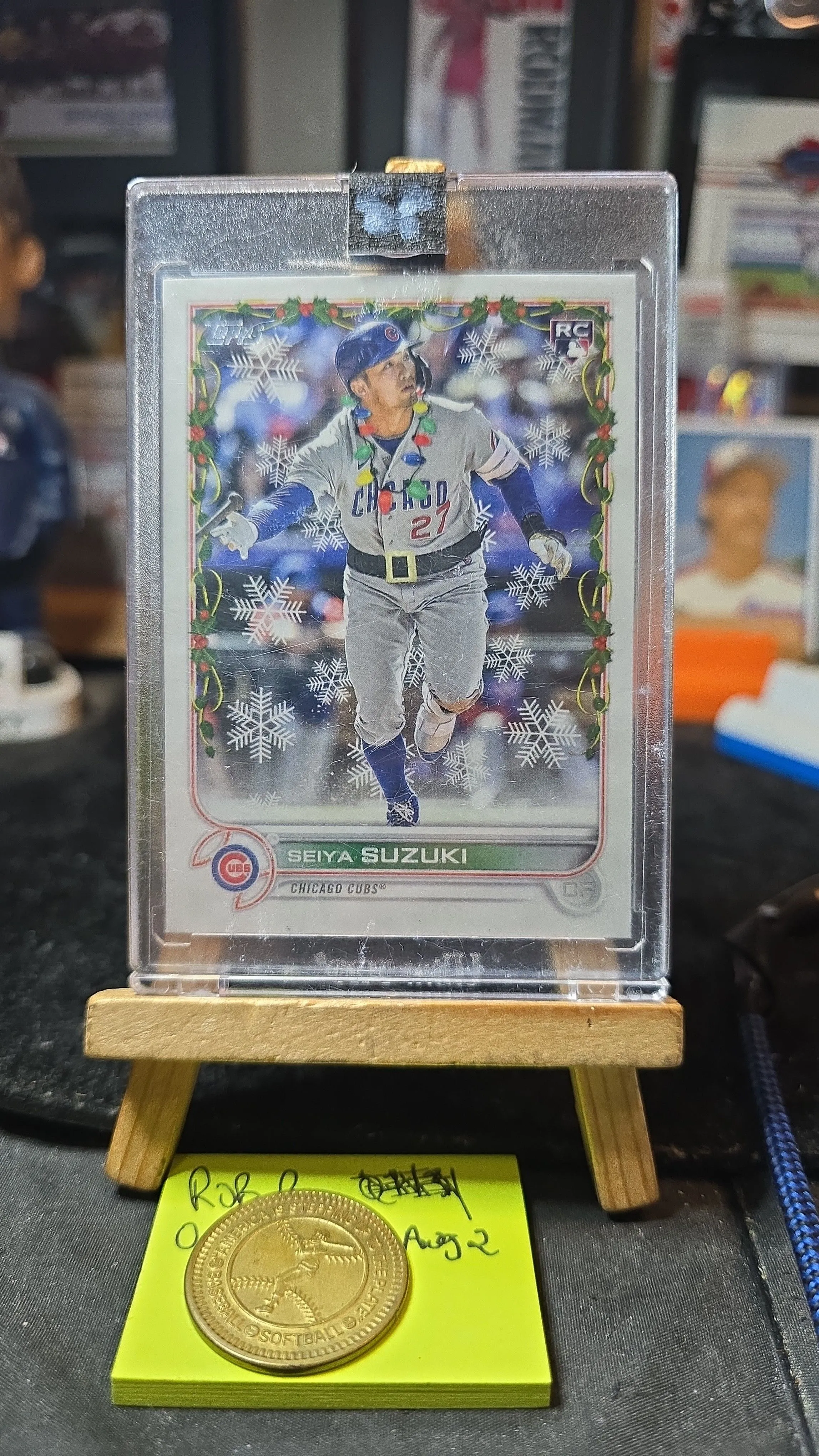 Product image for 2022 topps holiday necklace SP SEIYA SUZUKI RC