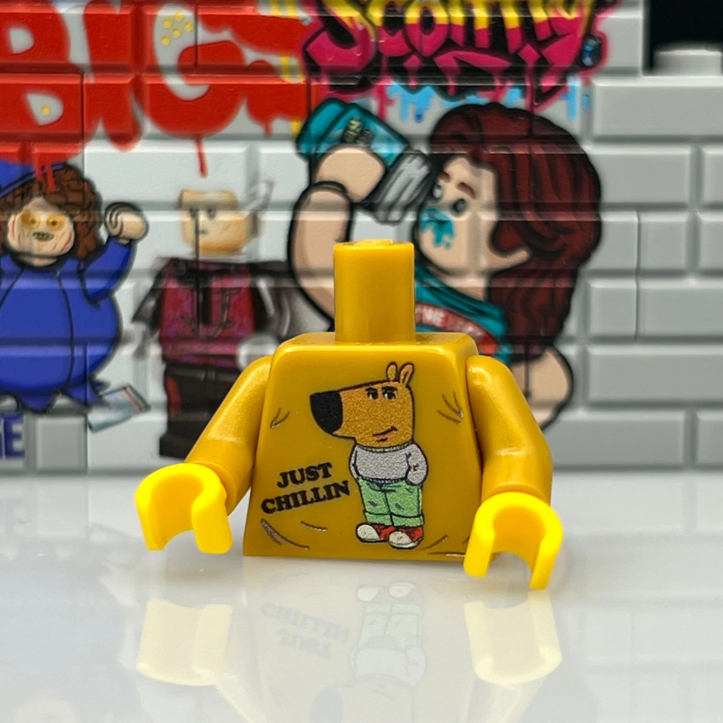 Product image for Custom Printed Just Chillin Torso - Gold