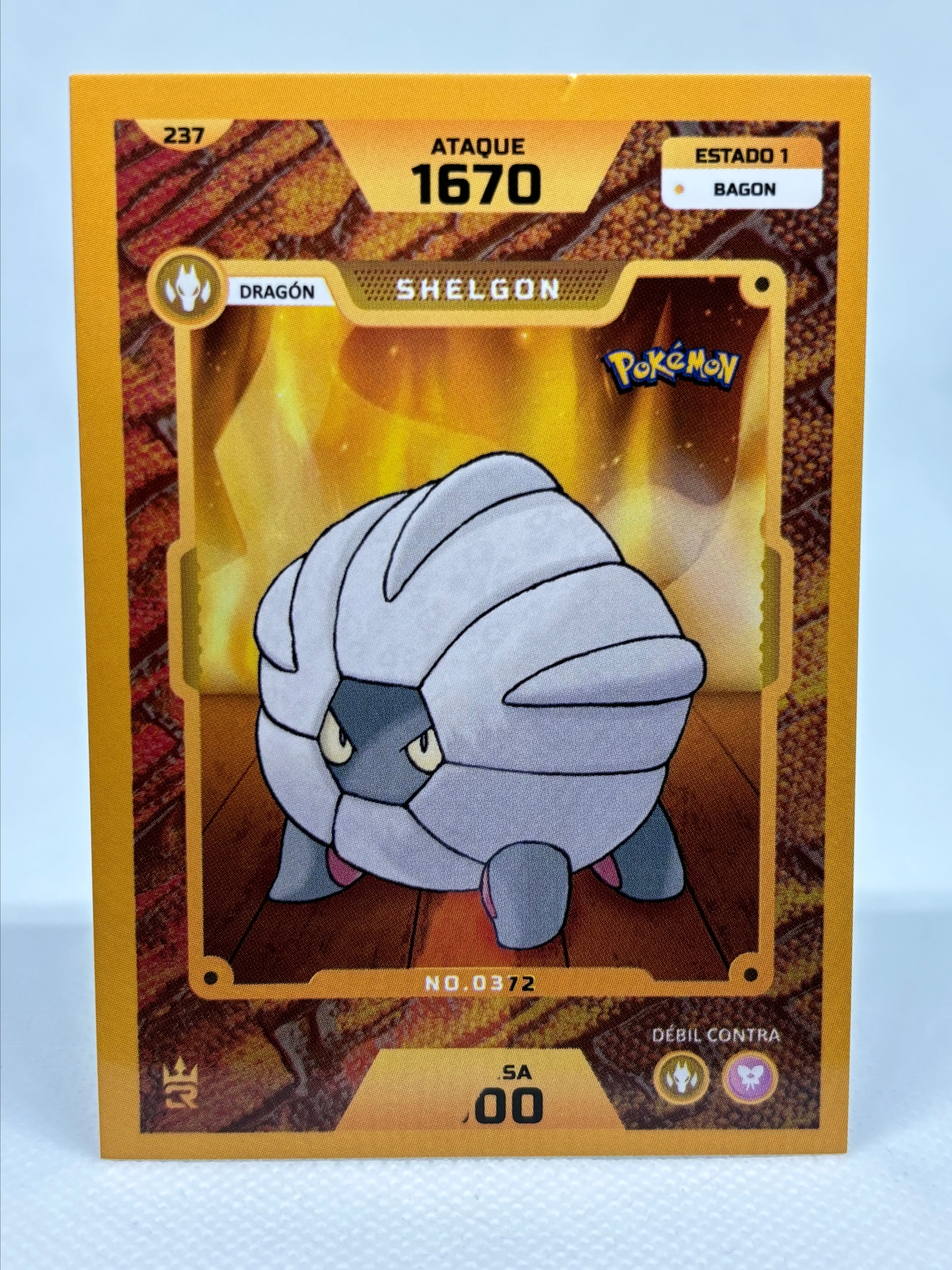 Product image for SHELGON 237 - HP INK ERROR - POKEMON MASTERS TOURNAMENT - Peruvian Pokemon Cards