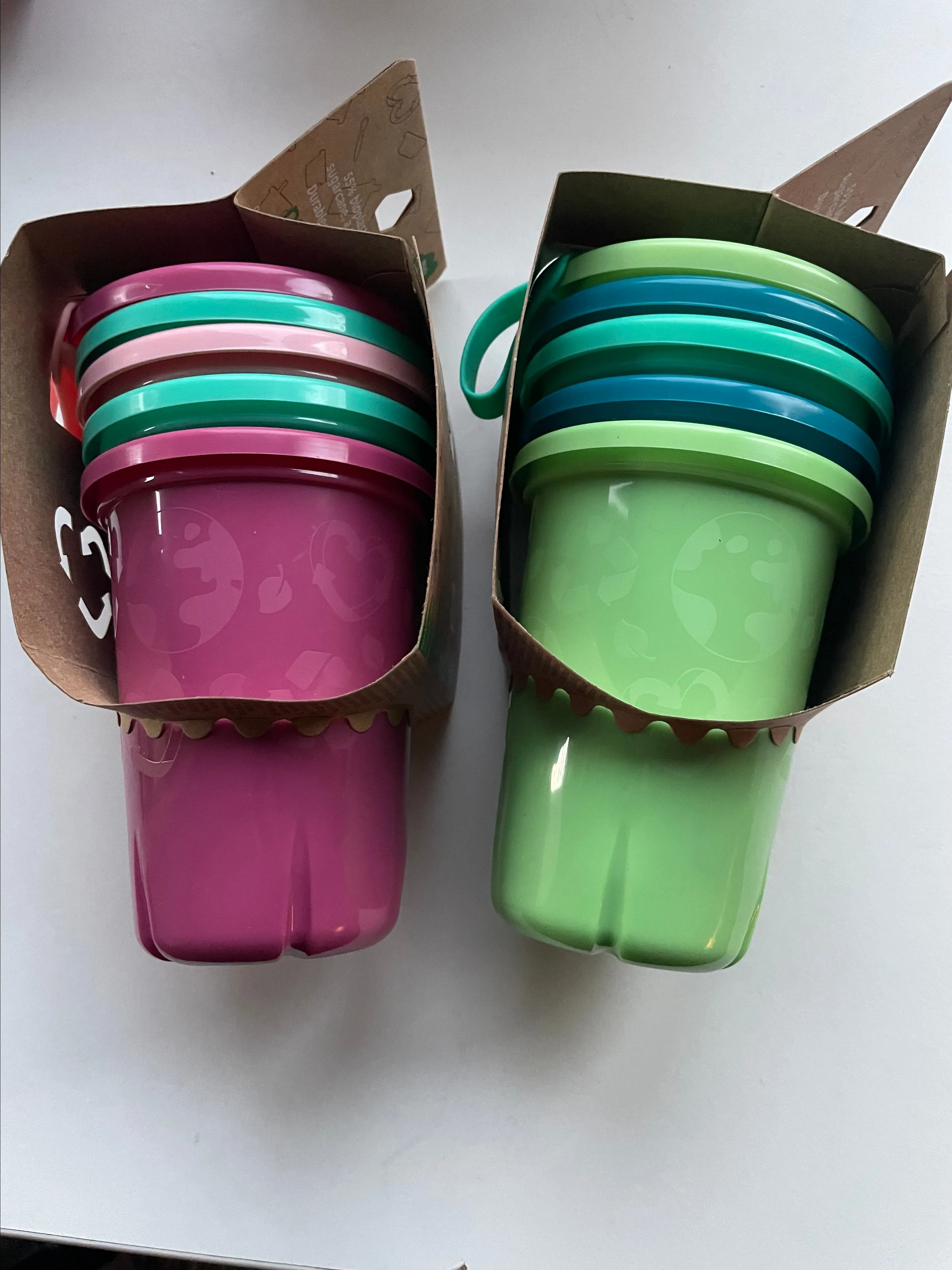 Product image for Three baby/toddler sippy cups Green Grown