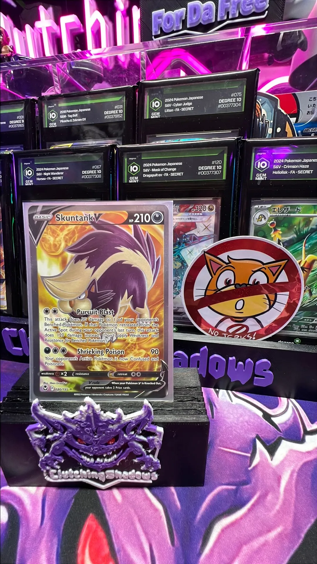 Pokmon TCG Skuntank V 180/195 Full Art - Silver Tempest Pokemon Card - NM   Whatnot: Shop, Sell, Connect