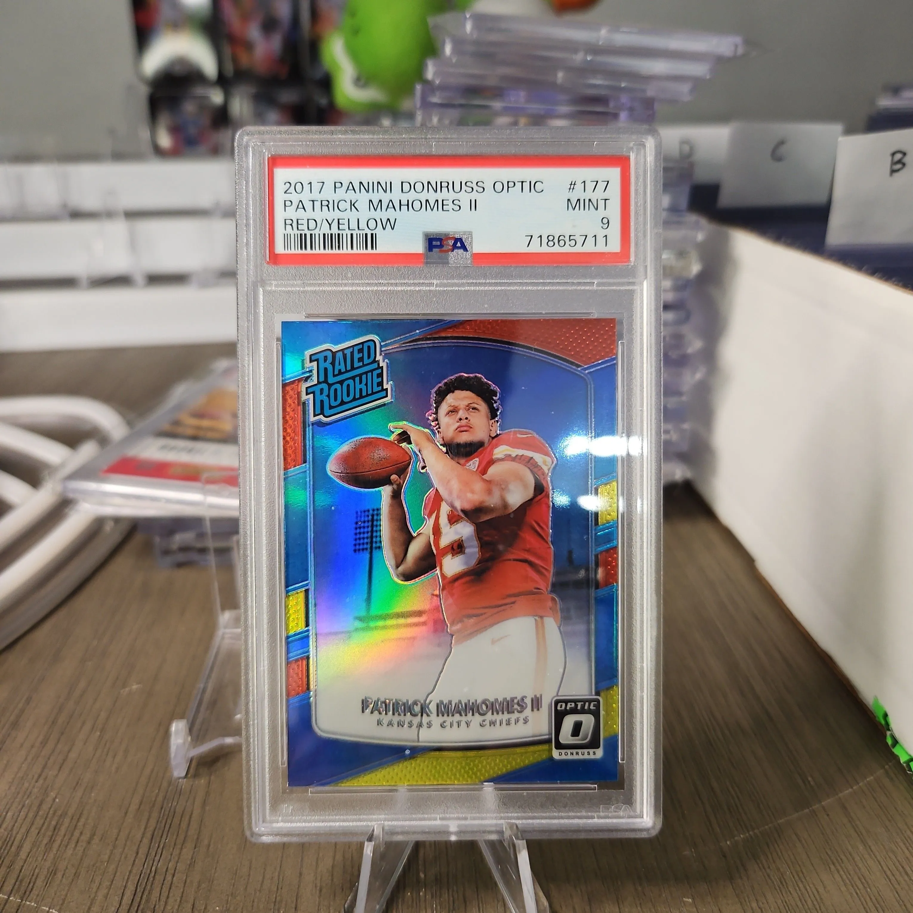 Product image for 2017 Patrick Mahomes Optic Rookie