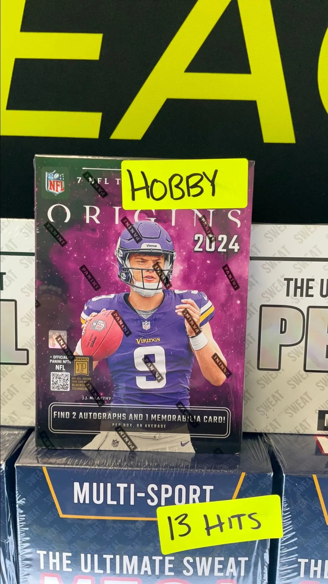 Product image for 2024 NFL ORIGINS HOBBY BOX (2 autos+ 1 mem )