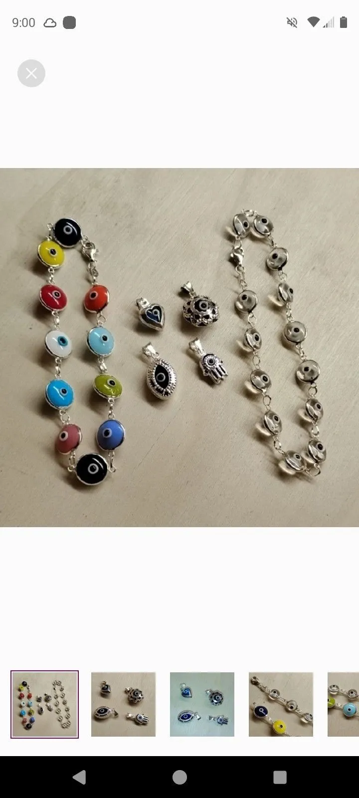 Product image for New evil eye bracelet/charms 