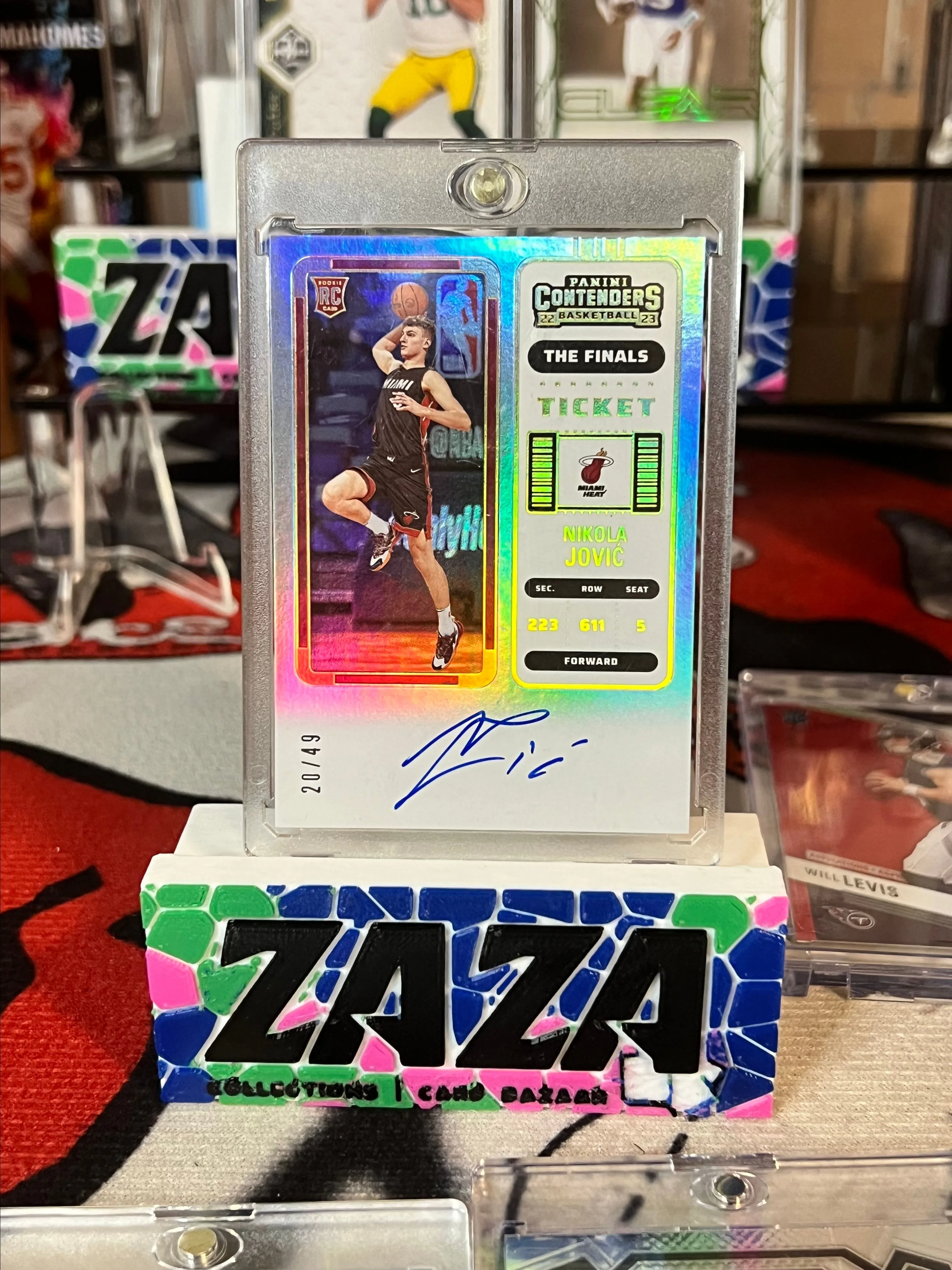 Product image for 2022-23 Nikola Jovic Contenders FINALS Rookie Ticket On card Auto /49! Ssp! Heat