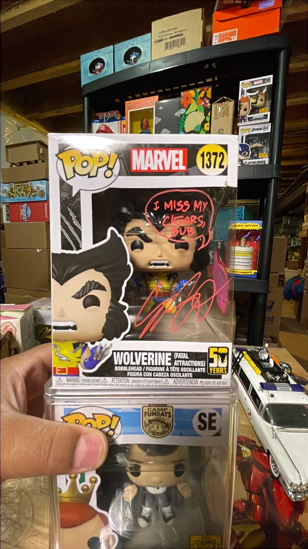 Product image for Funko Po - Wolverine #1372 Autographed
