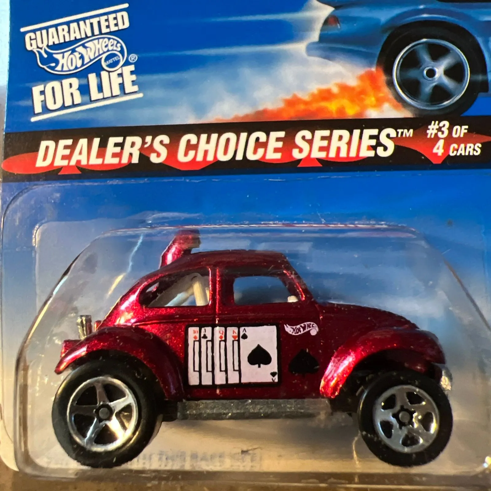 Product image for 1997 Hot Wheels #567 Dealers Choice Series 3/4 BAJA BUG Red Chrome 5 Spokes New