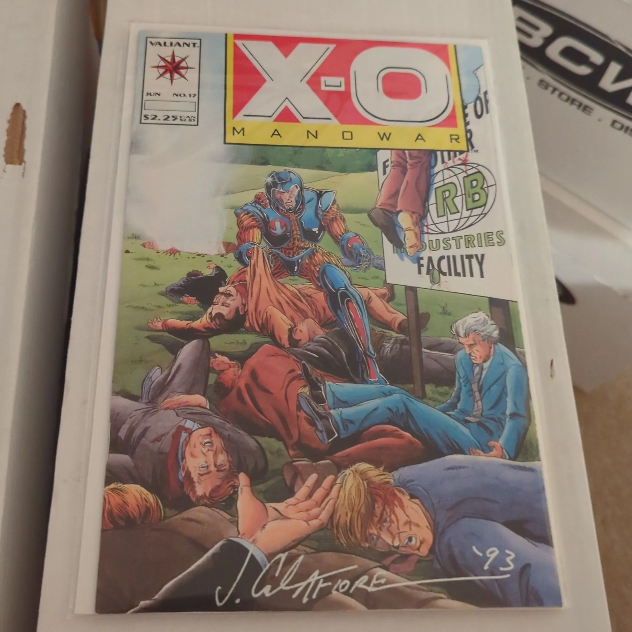 Product image for X-O MANOWAR #17 Signed by Artist JIM CALAFIORE 