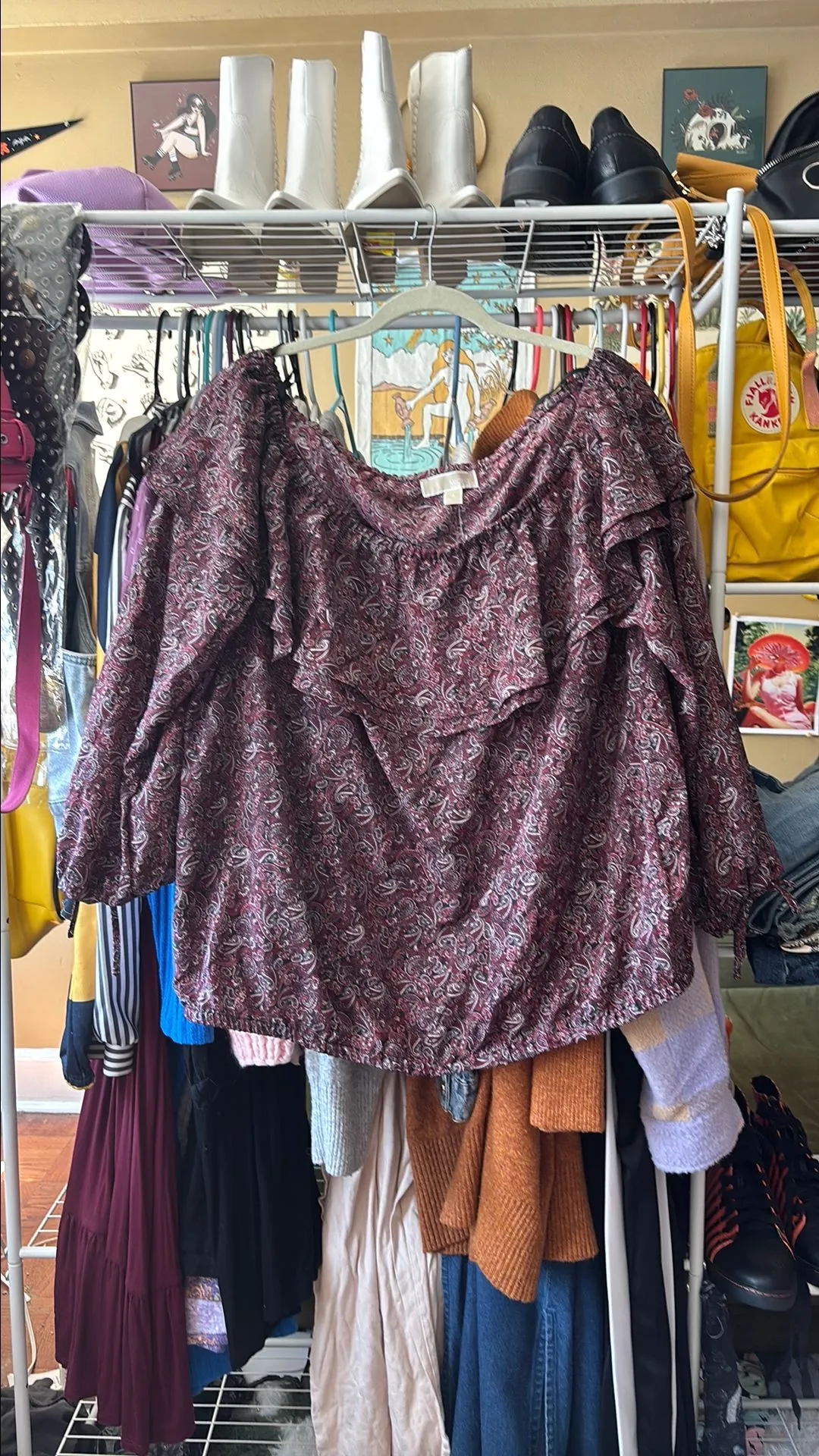 Product image for 02-Paisley Michael Kors Long-sleeve Blouse