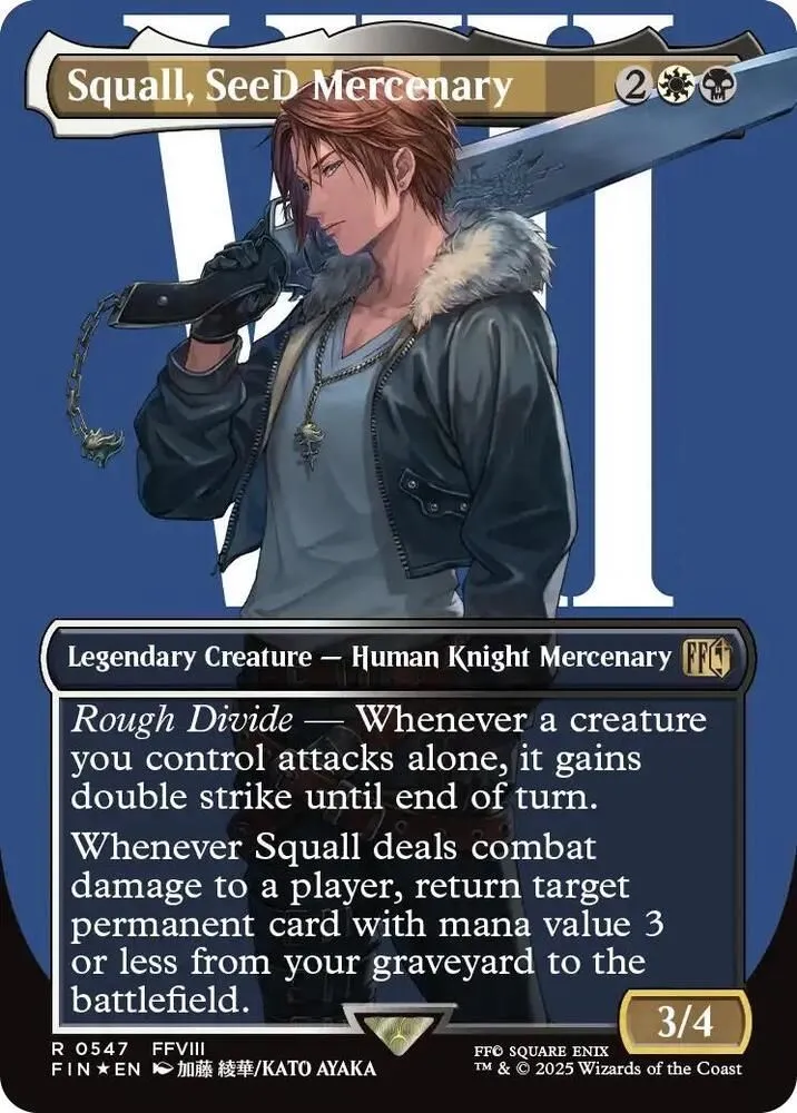 Product image for Squall, SeeD Mercenary (Borderless) (Surge Foil) - FINAL FANTASY (FIN)