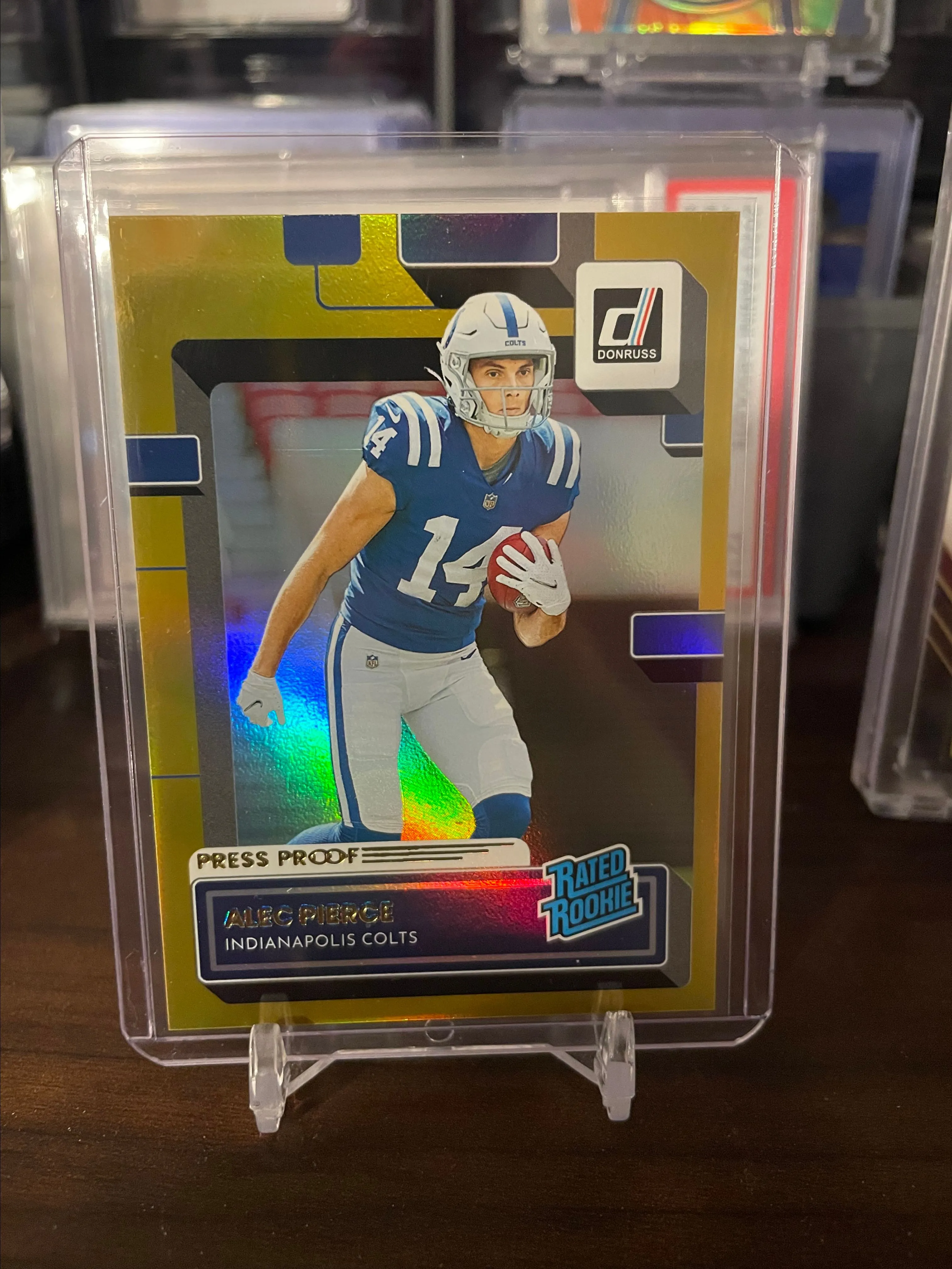 Product image for Alec Pierce Gold Press Proof Rated Rookie