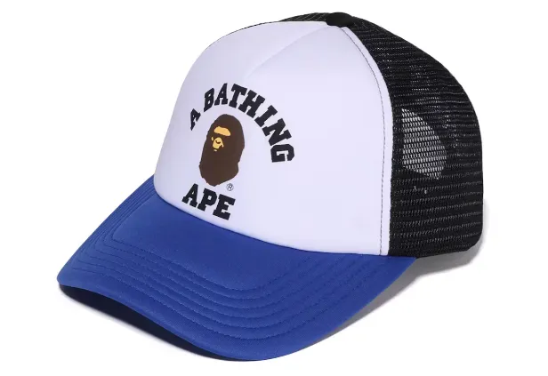 Product image for Headgear - Bape College Trucker Hat Blue/Black
