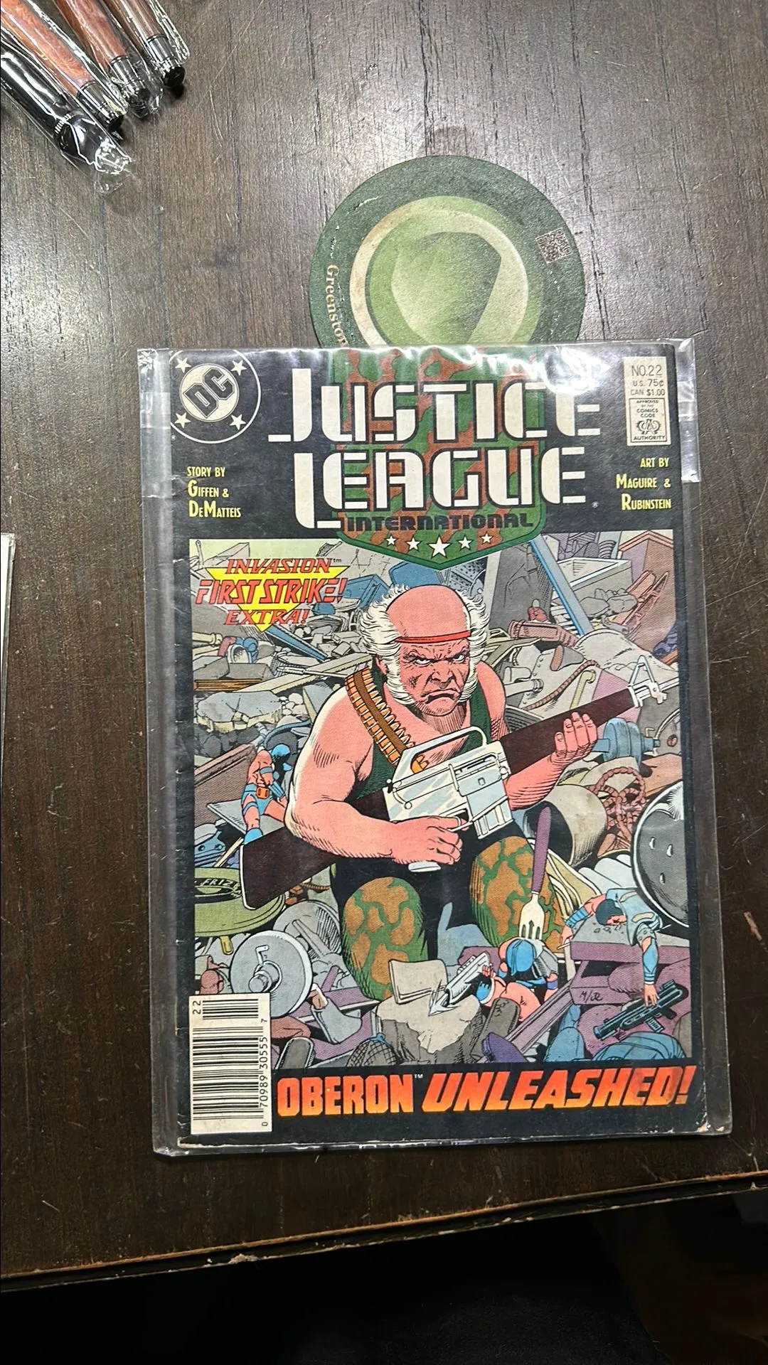 Product image for 1988 justice league comic boob
