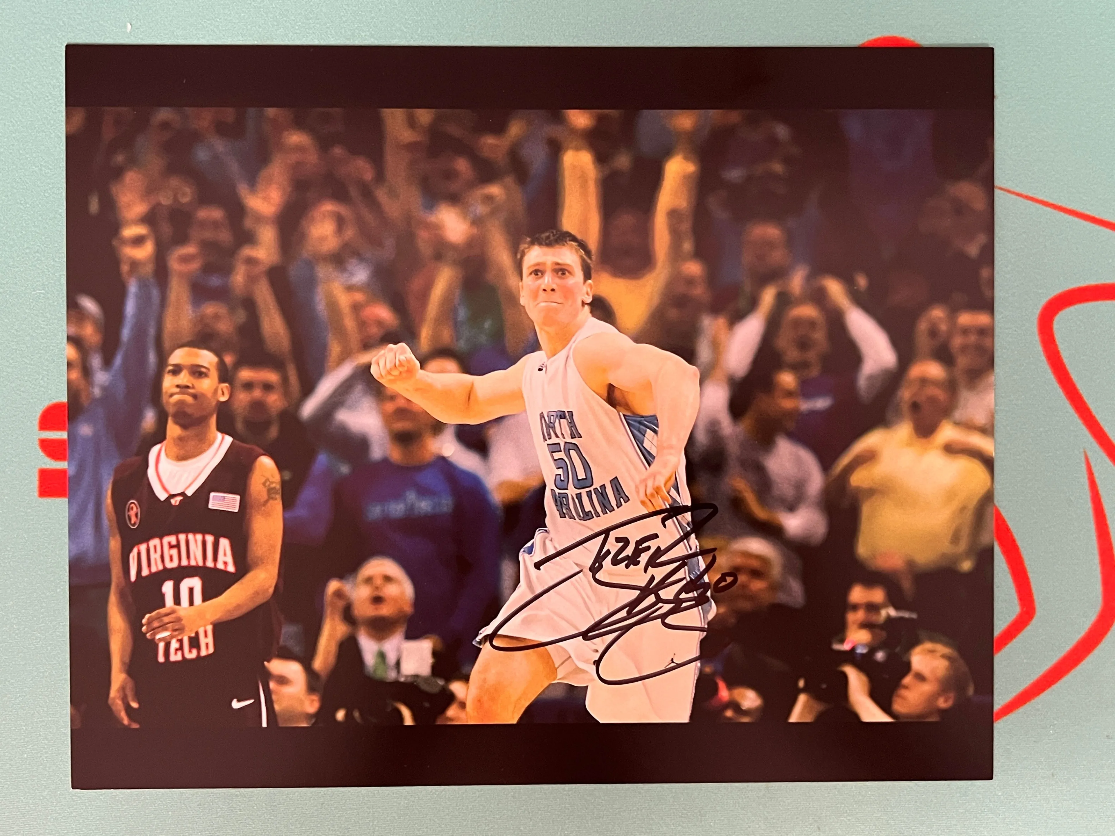 Product image for Tyler Hansbrough UNC Tar Heels Signed Photo