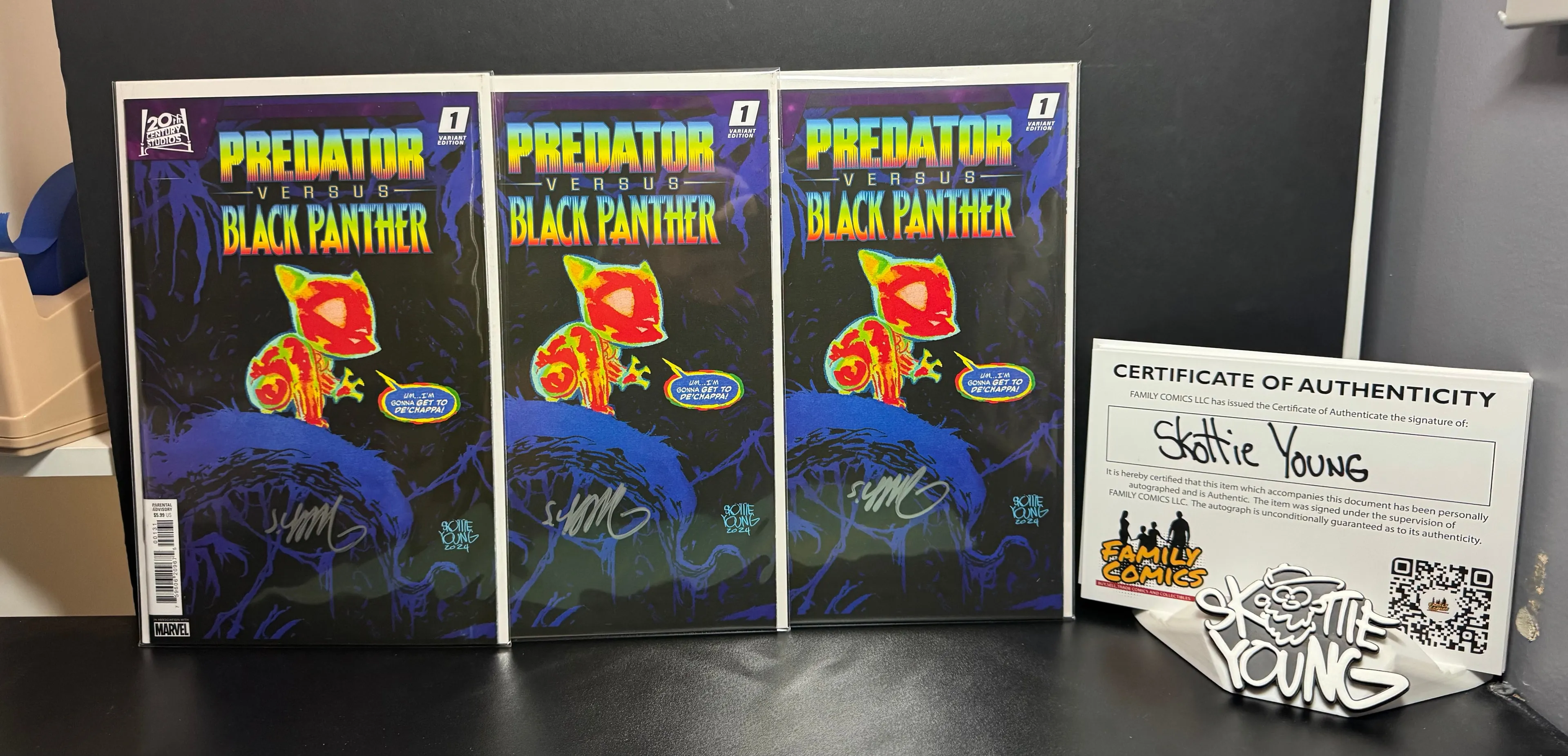 Product image for Predator vs Black Panther 1, Skottie Young: Signed by Skottie